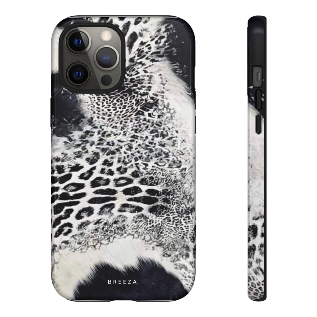 Black & White Leopard Print