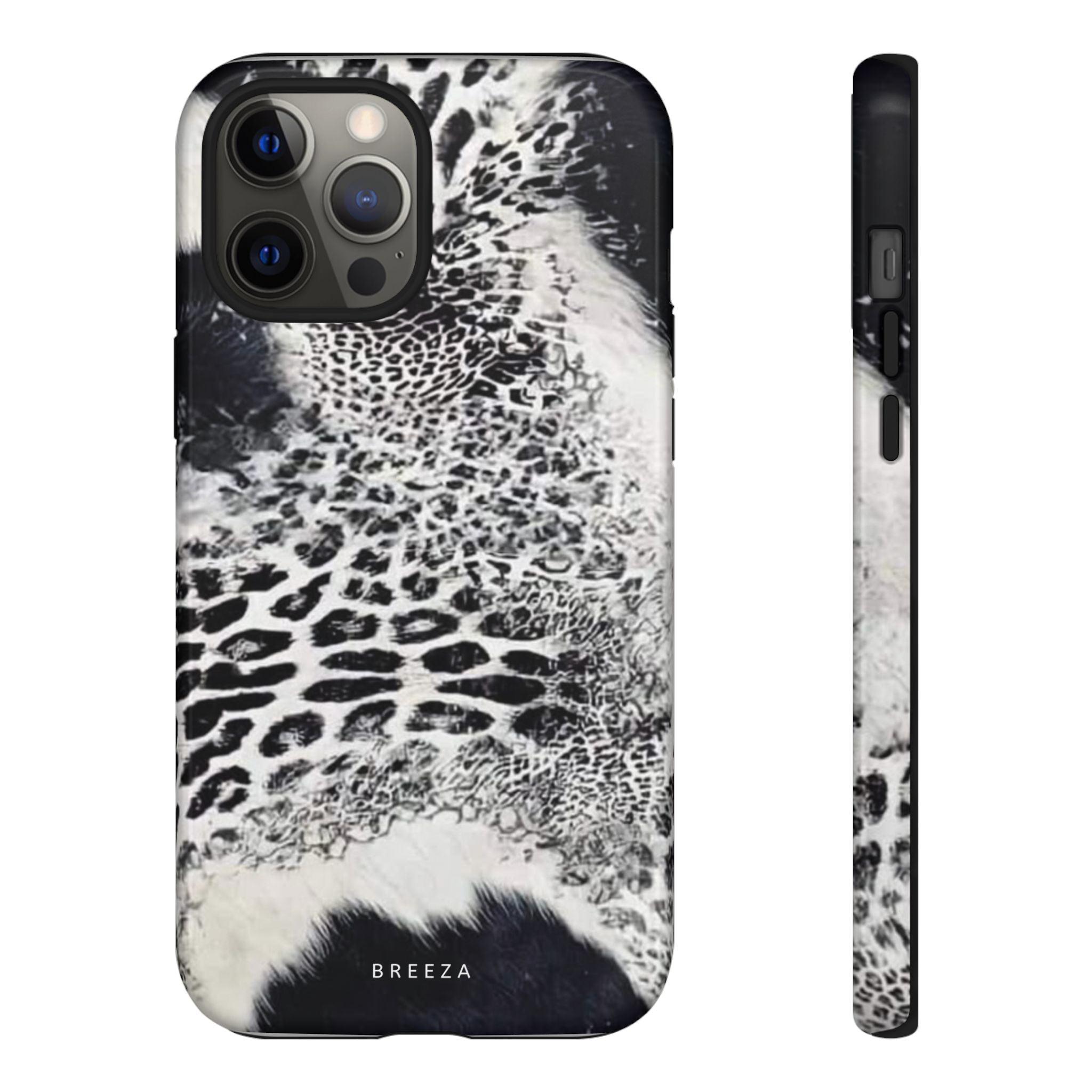 Black & White Leopard Print