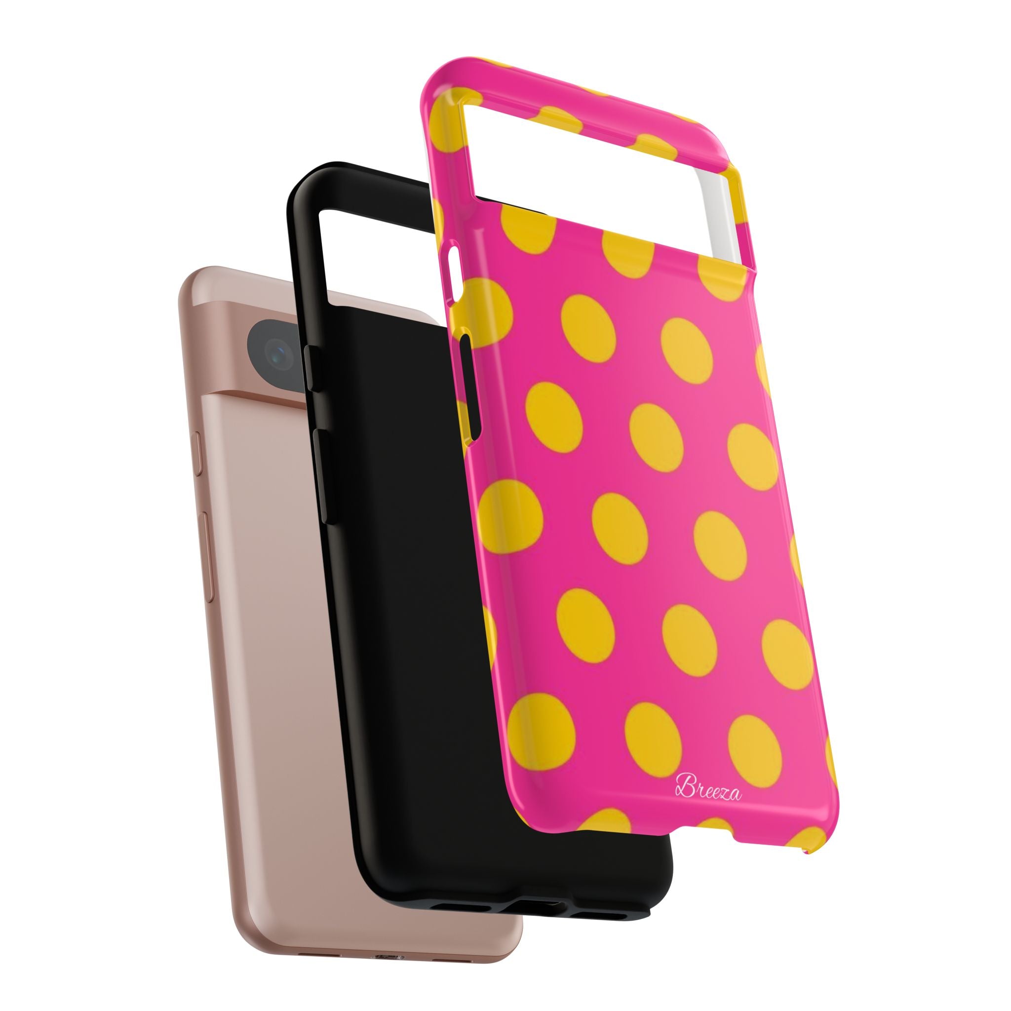 Pink & Yellow Dot Phone Case