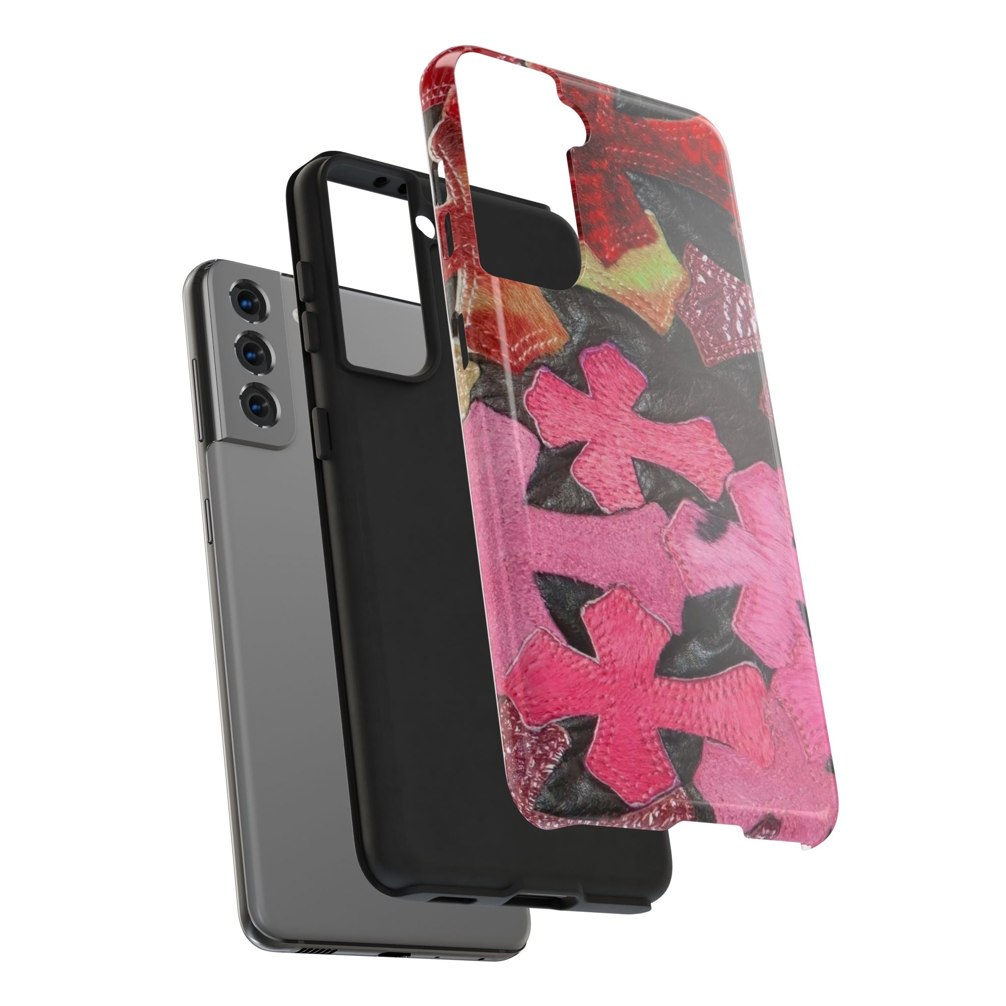 Pink Cross Phone Case