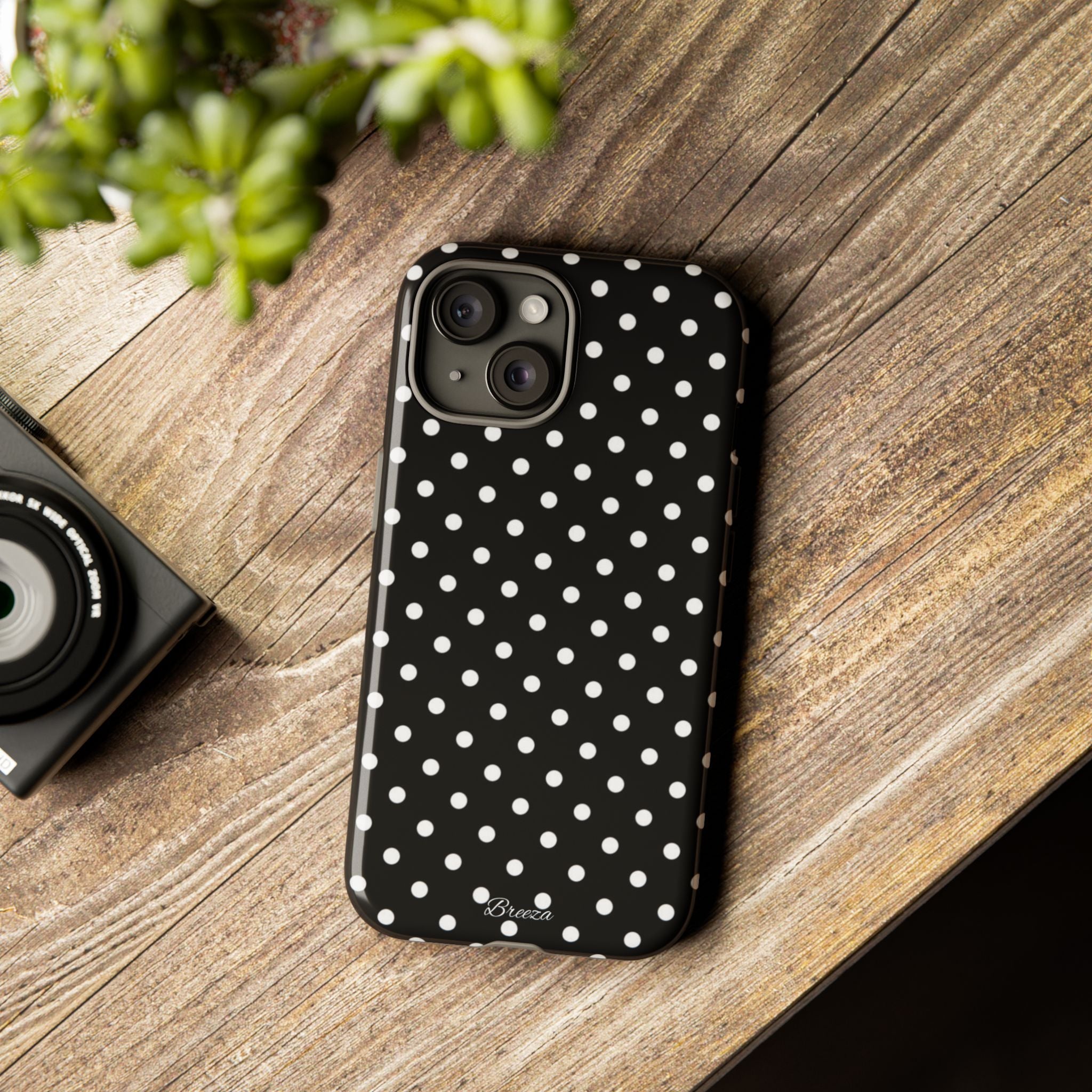 Black & White Polka Dot Phone Case