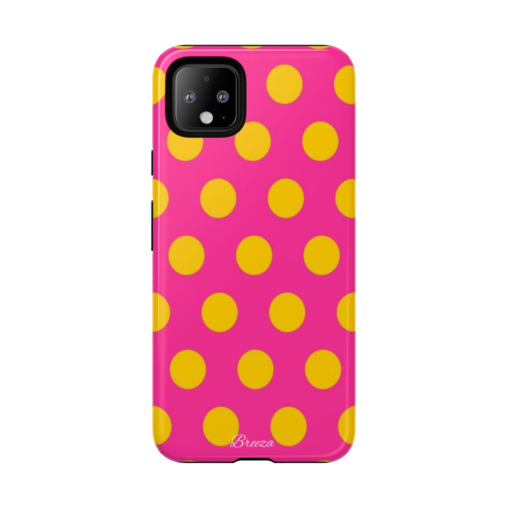 Pink & Yellow Dot Phone Case