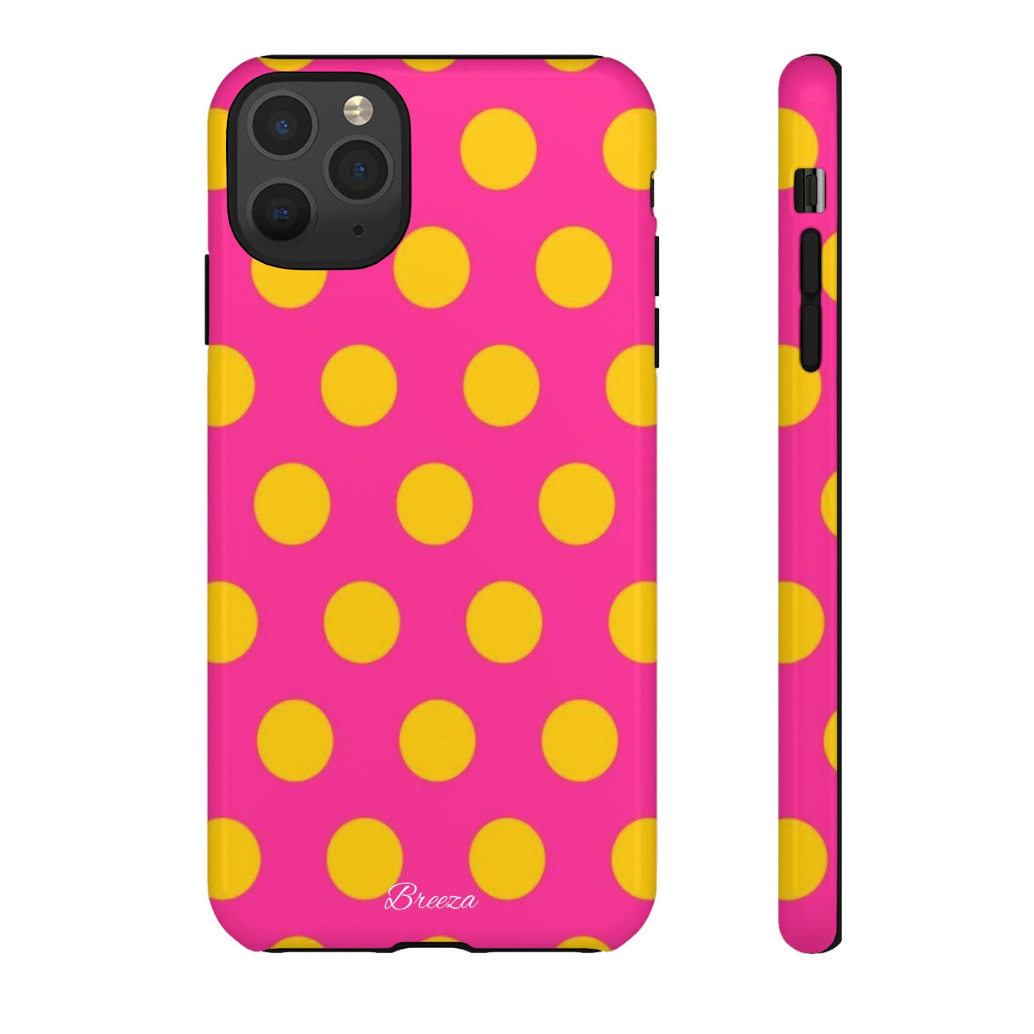 Pink & Yellow Dot Phone Case