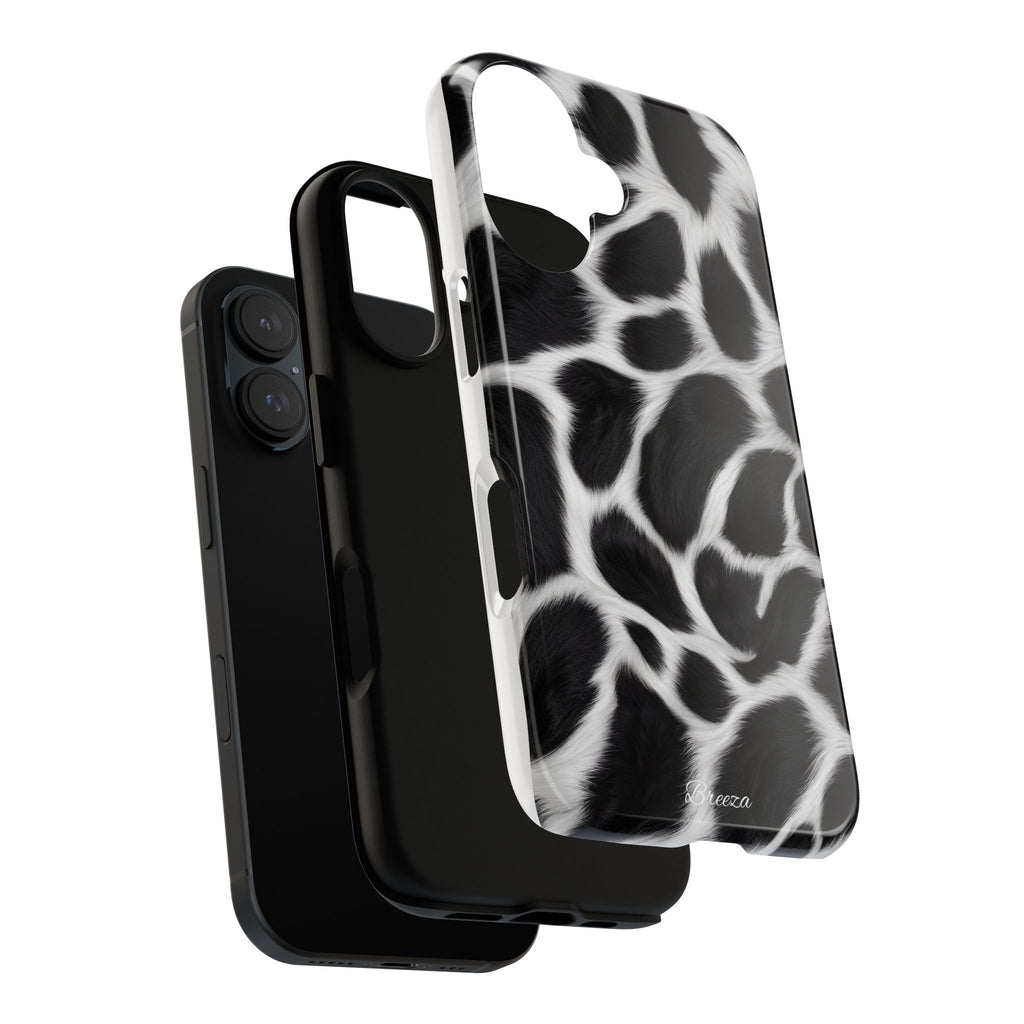 Furry Cow Print Phone Case