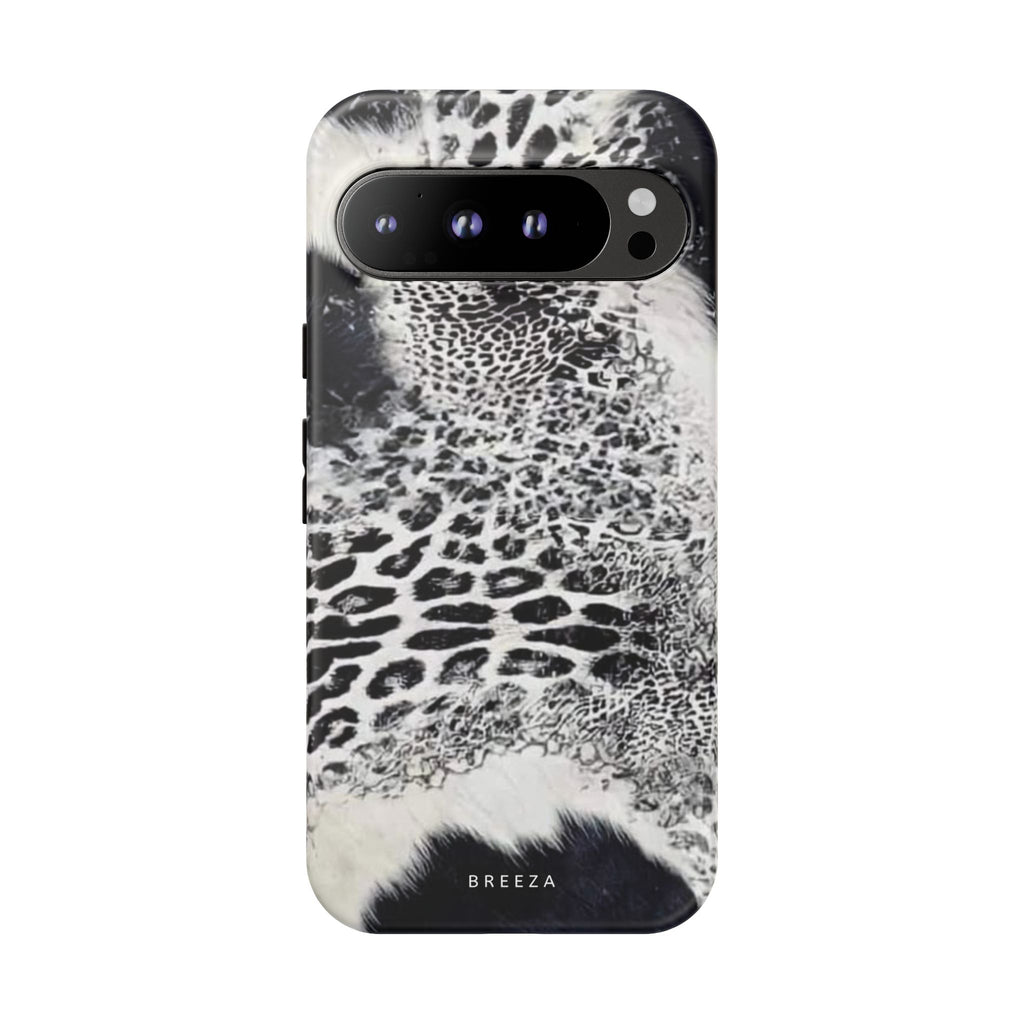 Black & White Leopard Print