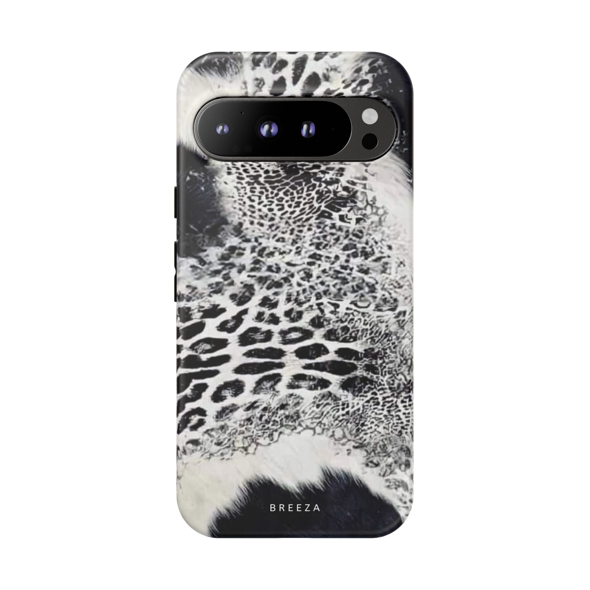 Black & White Leopard Print