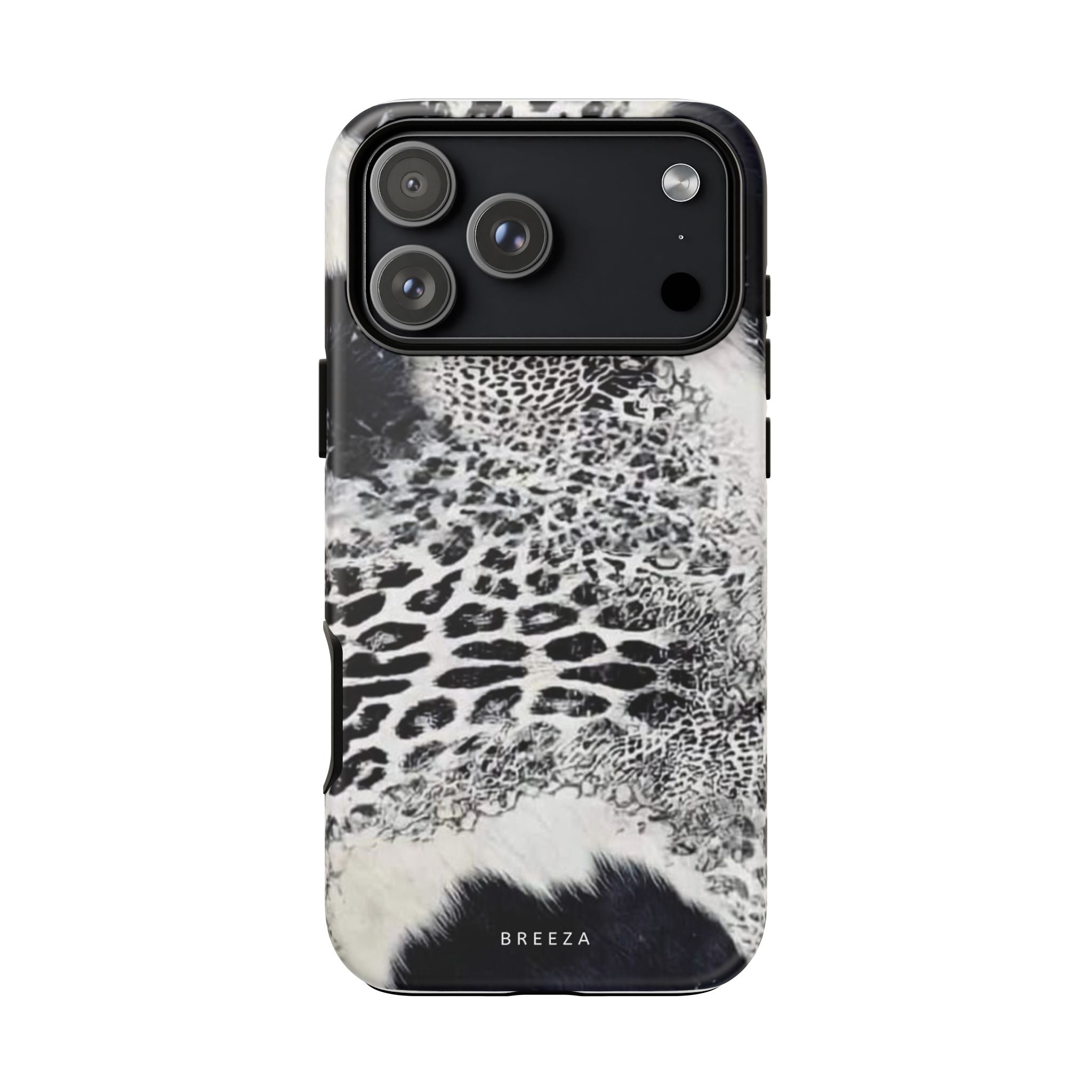 Black & White Leopard Print