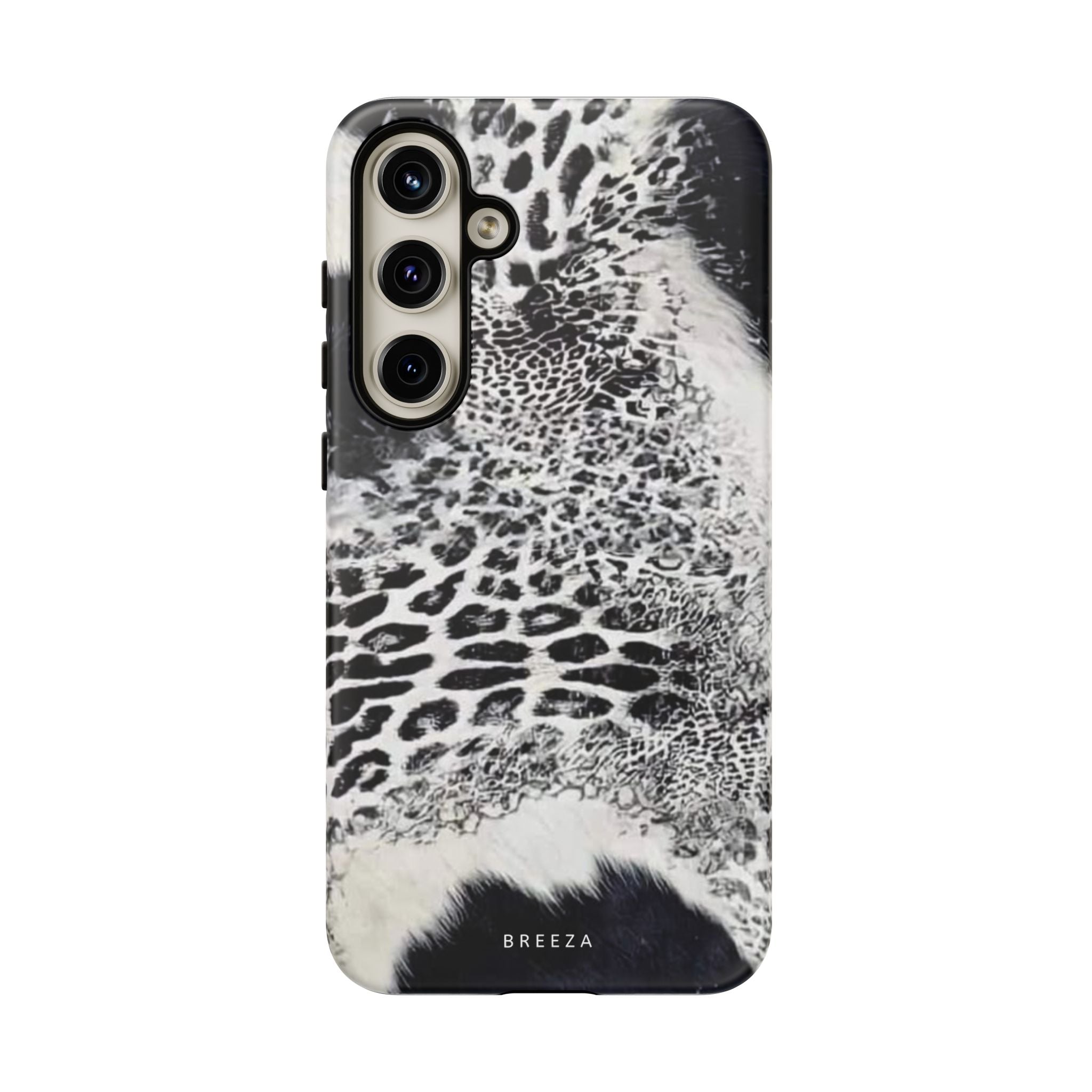 Black & White Leopard Print