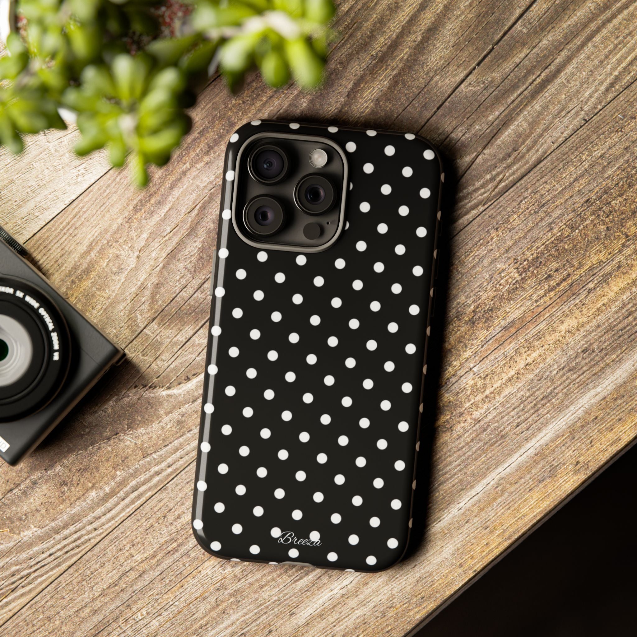 Black & White Polka Dot Phone Case