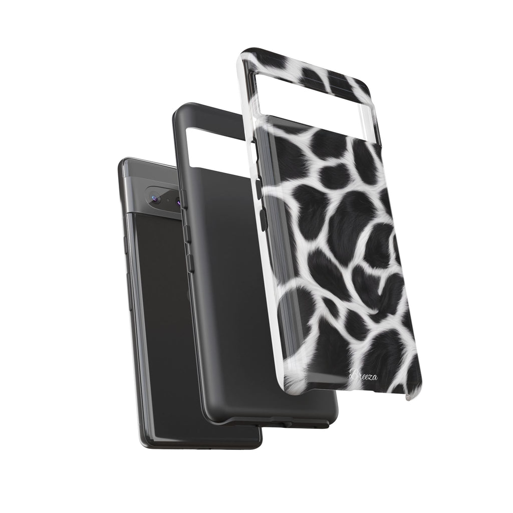 Furry Cow Print Phone Case