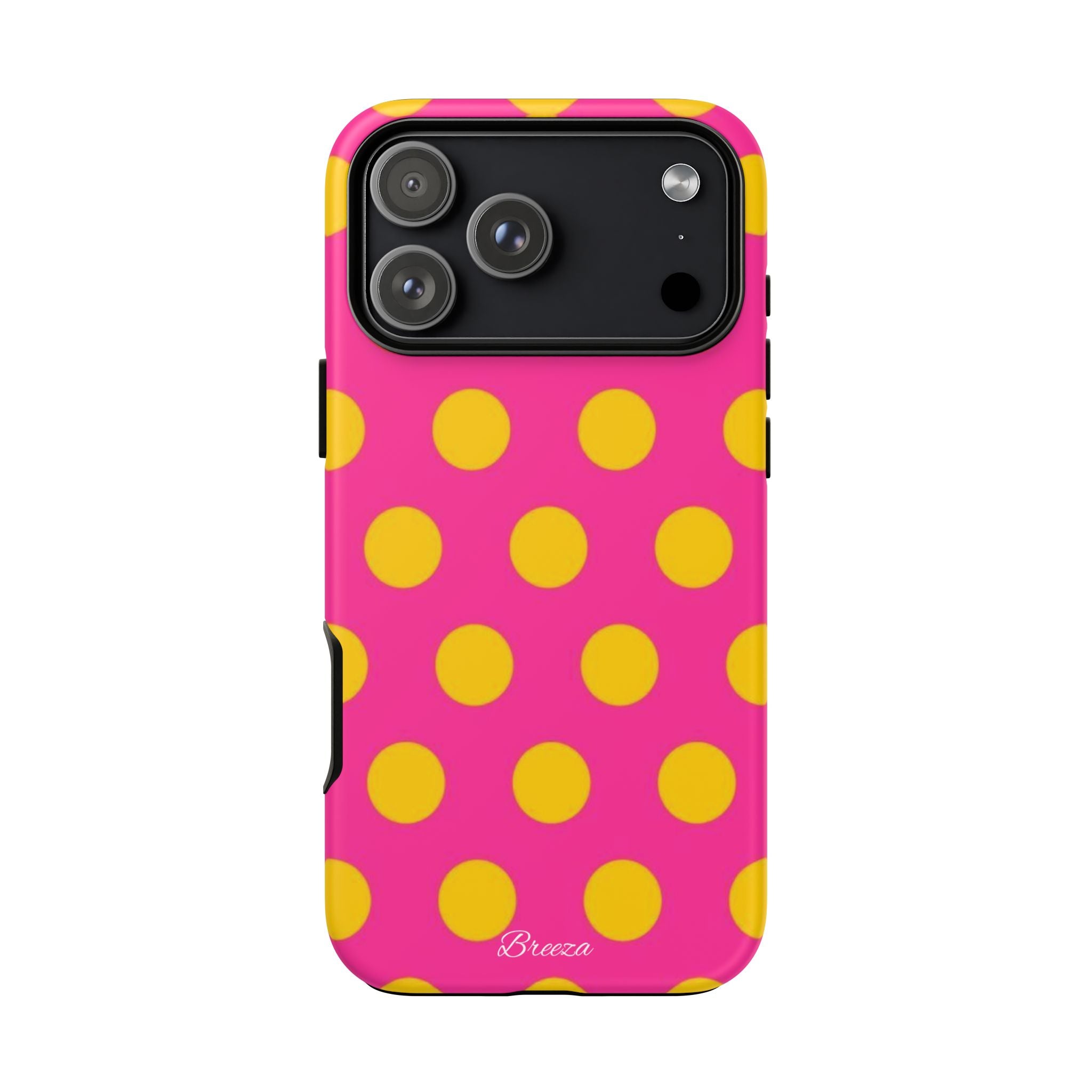 Pink & Yellow Dot Phone Case