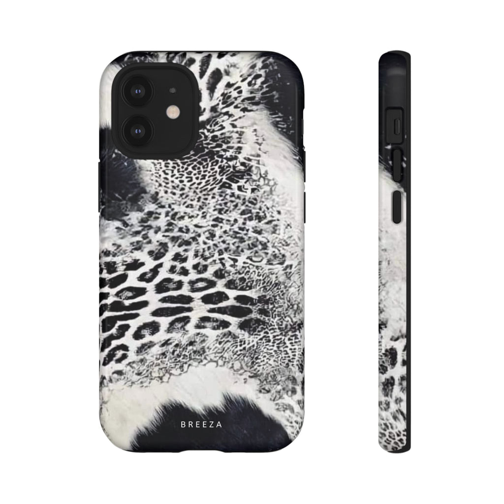 Black & White Leopard Print