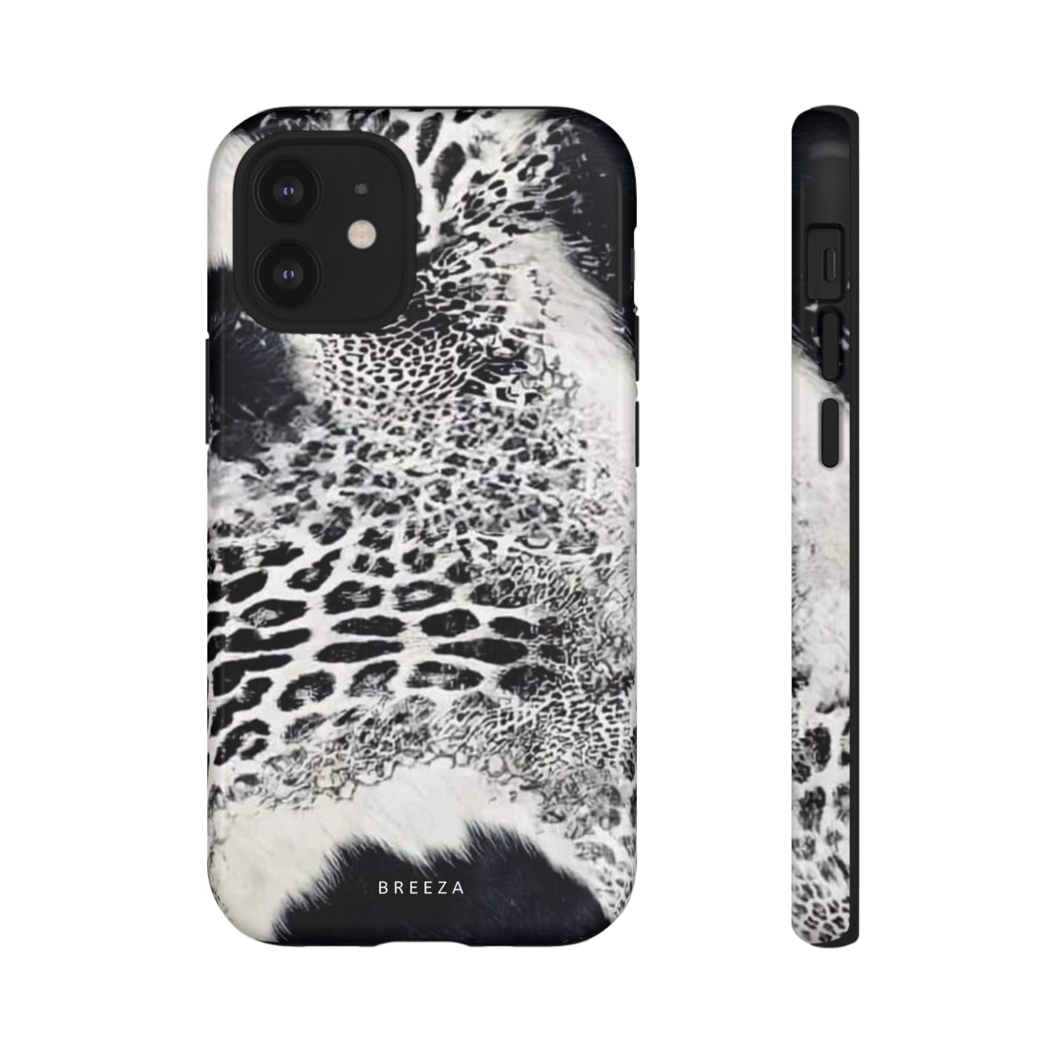 Black & White Leopard Print