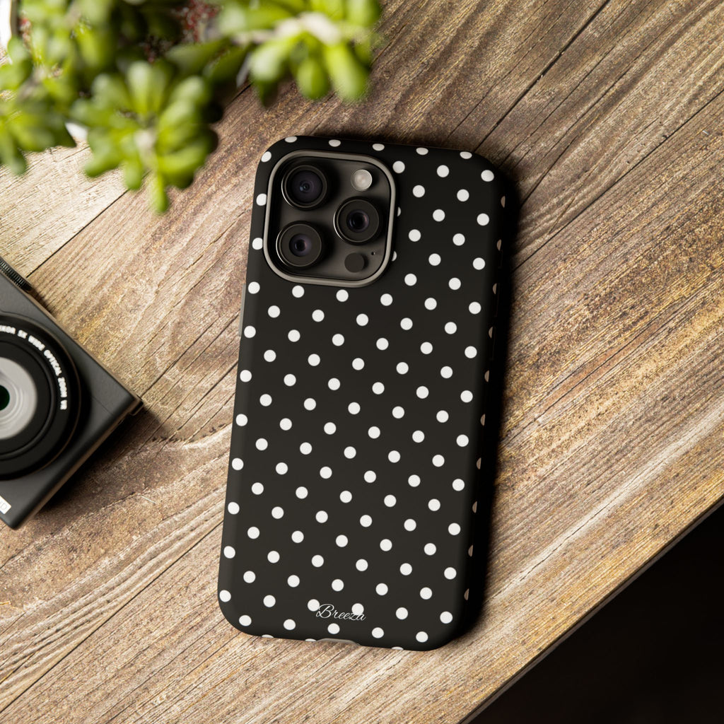 Black & White Polka Dot Phone Case