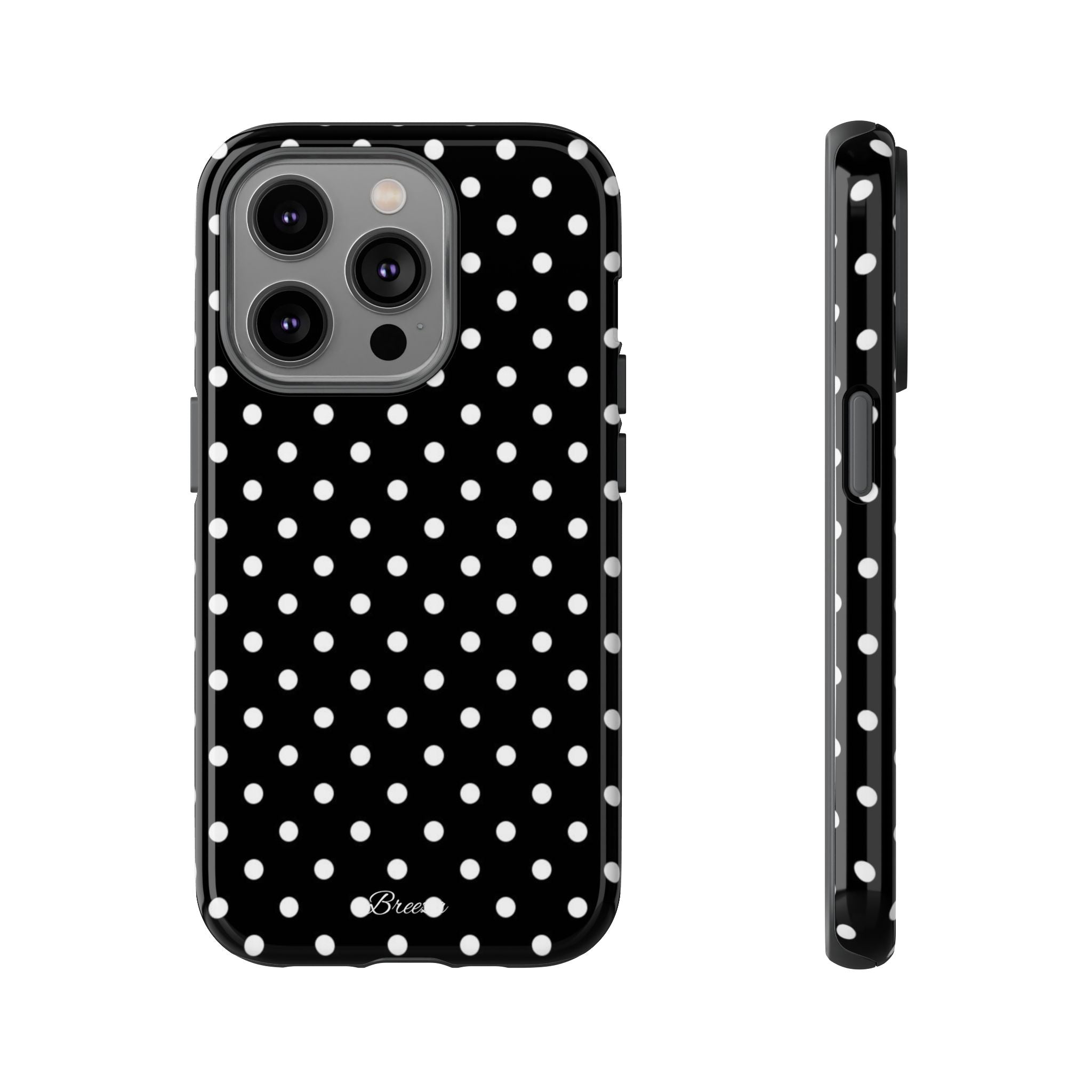 Black & White Polka Dot Phone Case