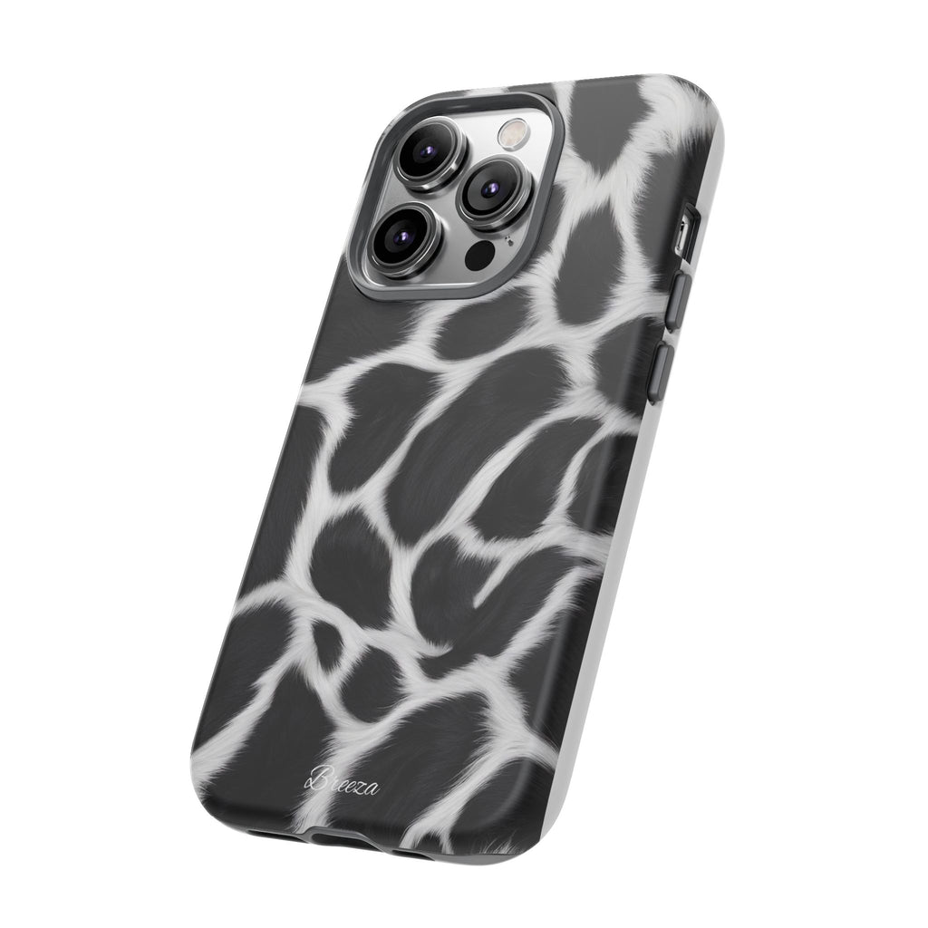 Furry Cow Print Phone Case