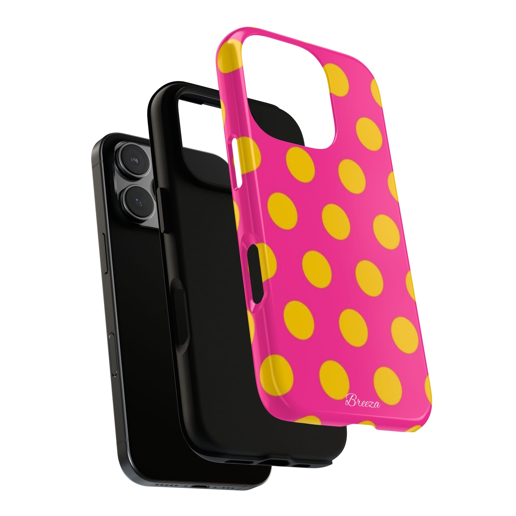 Pink & Yellow Dot Phone Case