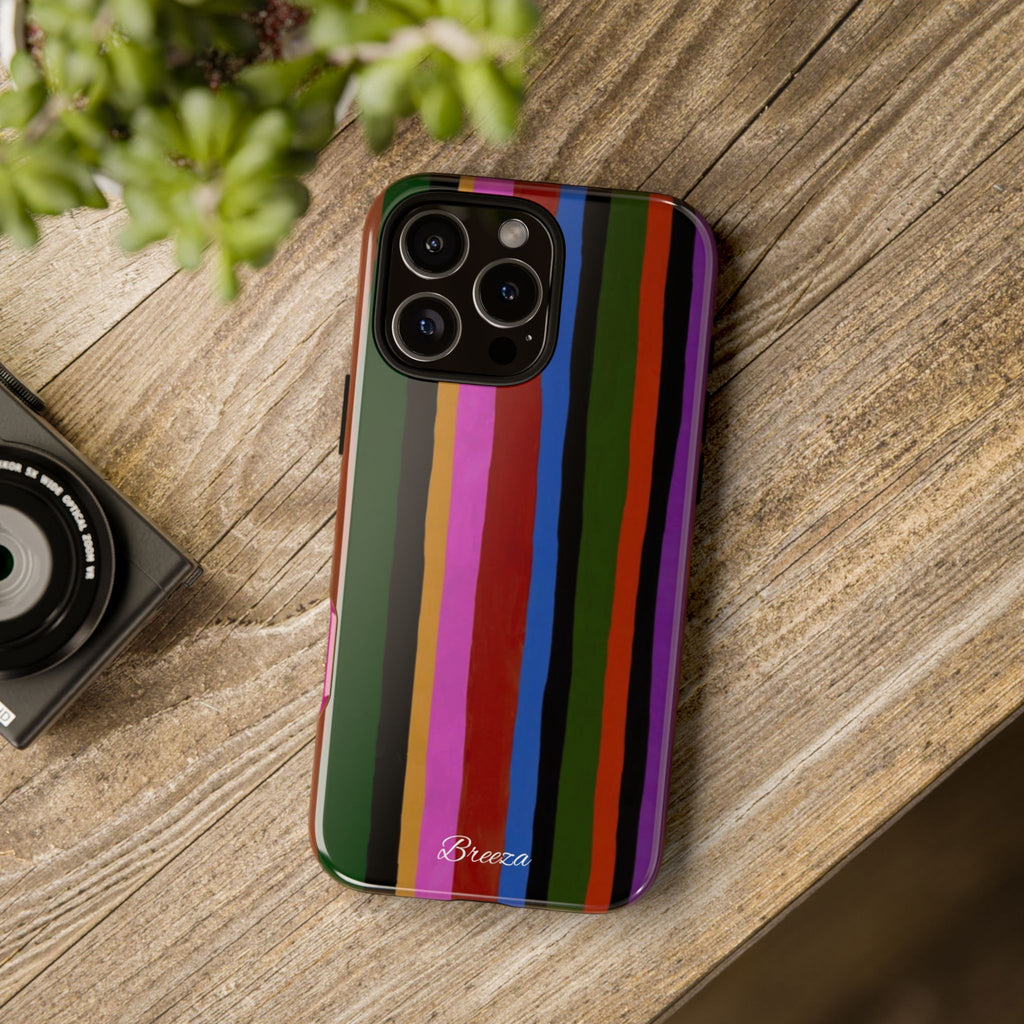 Colorful Striped Phone Case