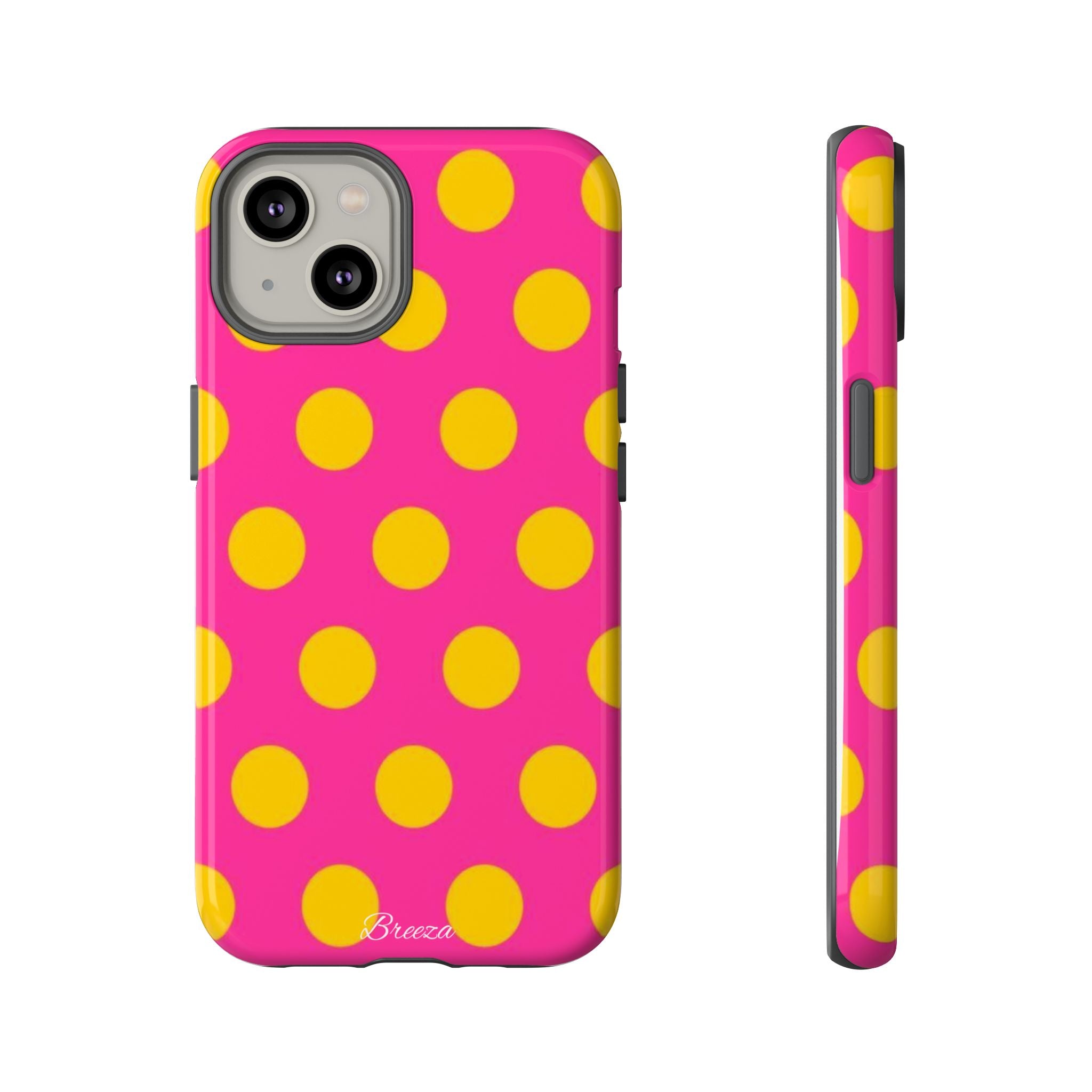 Pink & Yellow Dot Phone Case
