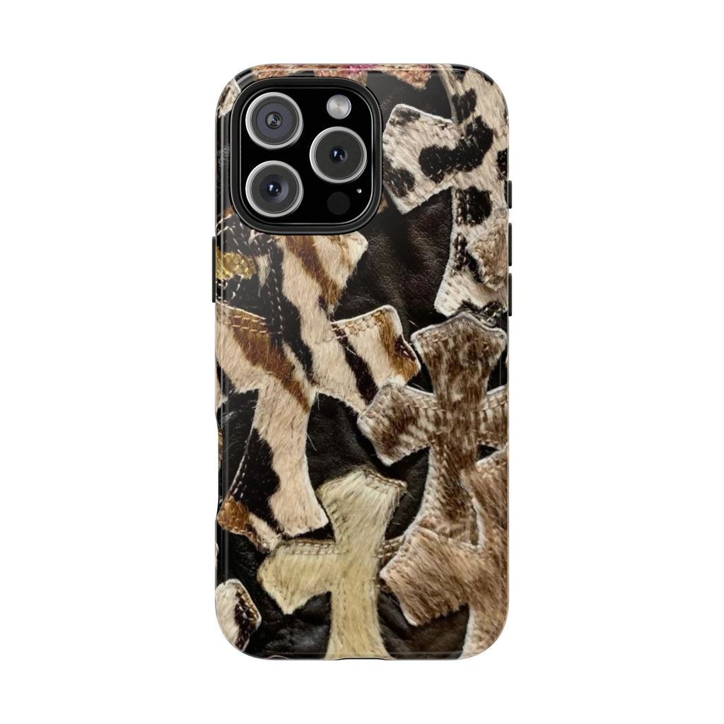 Chrome Heart Inspired Print Phone Case