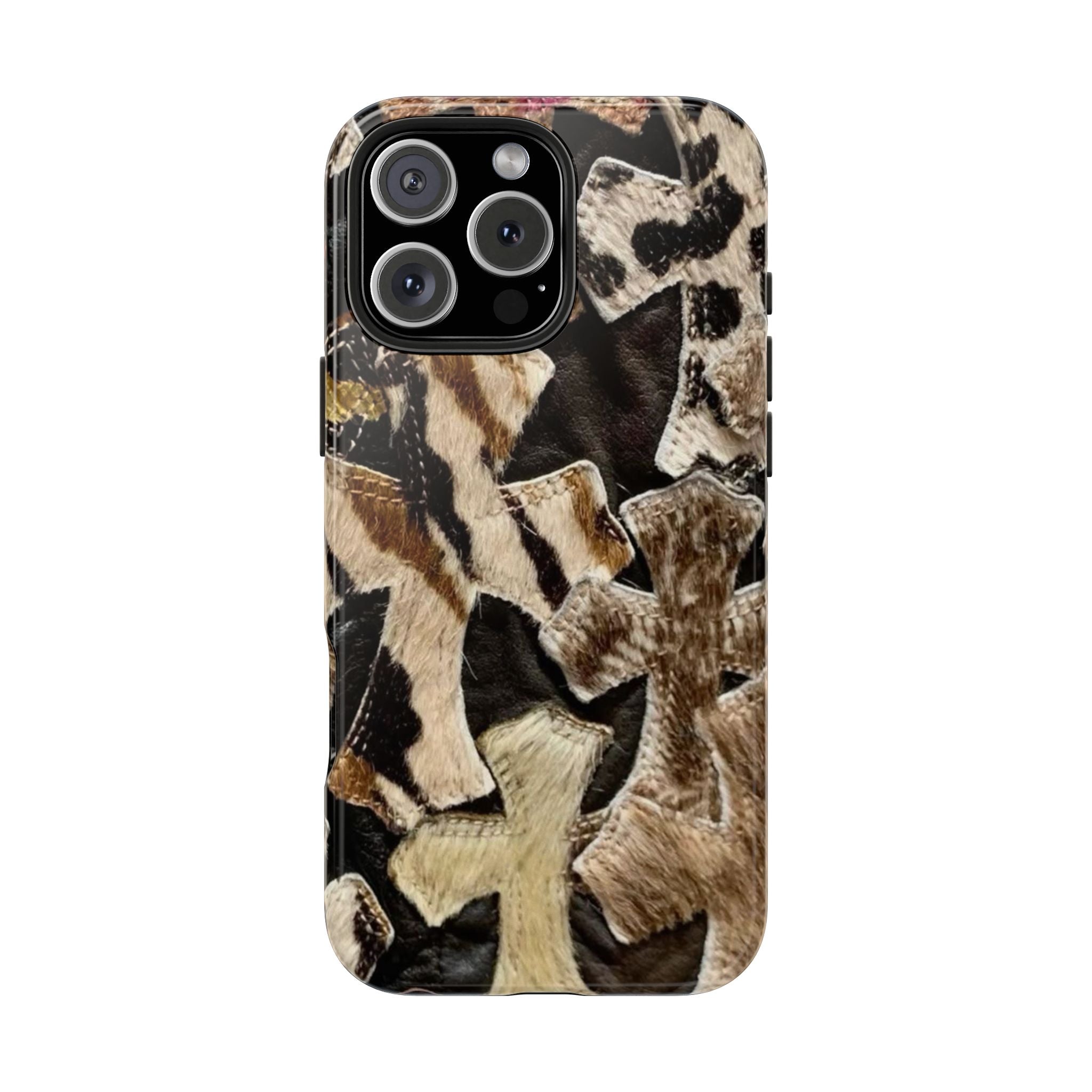 Chrome Heart Inspired Print Phone Case