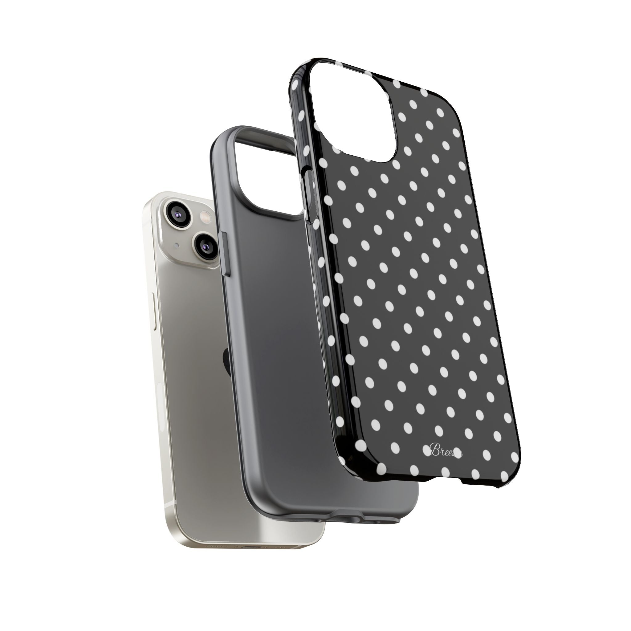 Black & White Polka Dot Phone Case