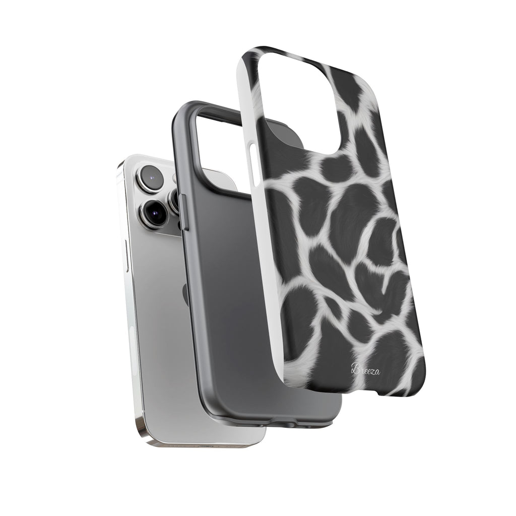 Furry Cow Print Phone Case