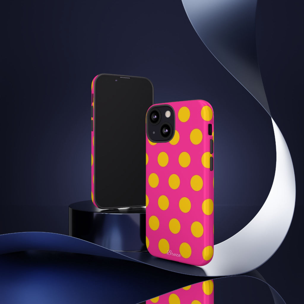 Pink & Yellow Dot Phone Case