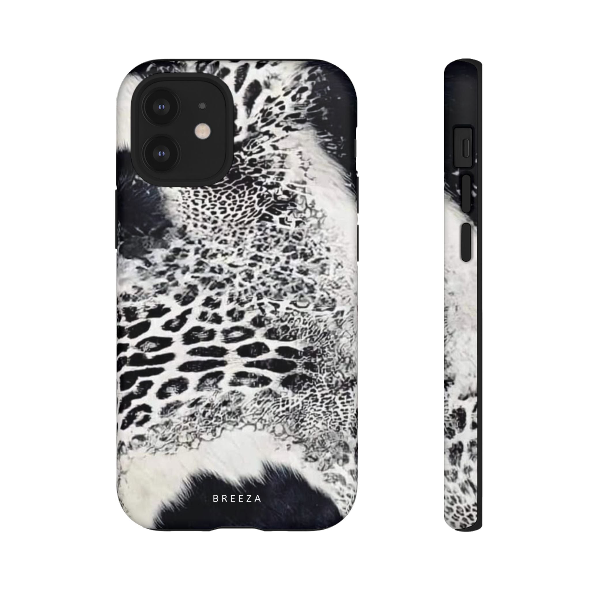 Black & White Leopard Print