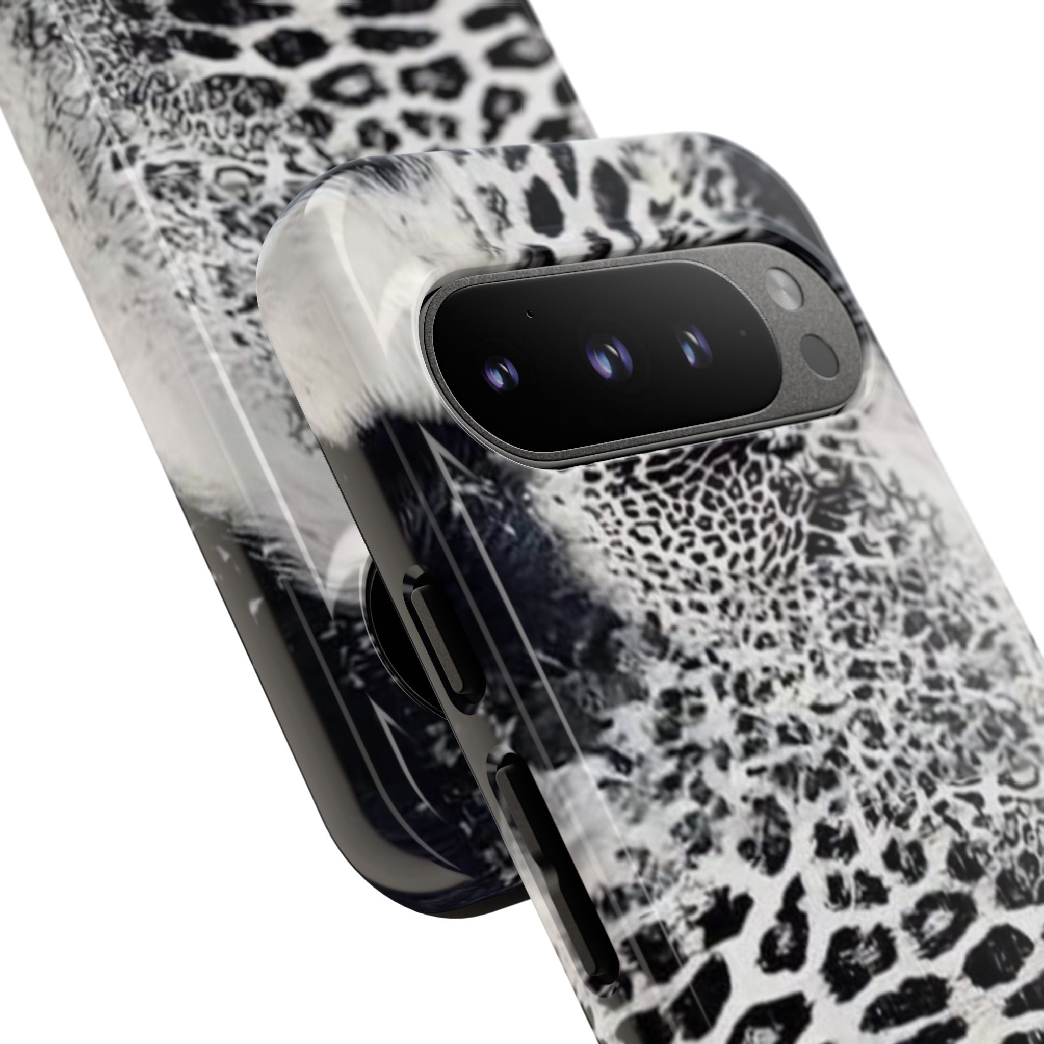 Black & White Leopard Print