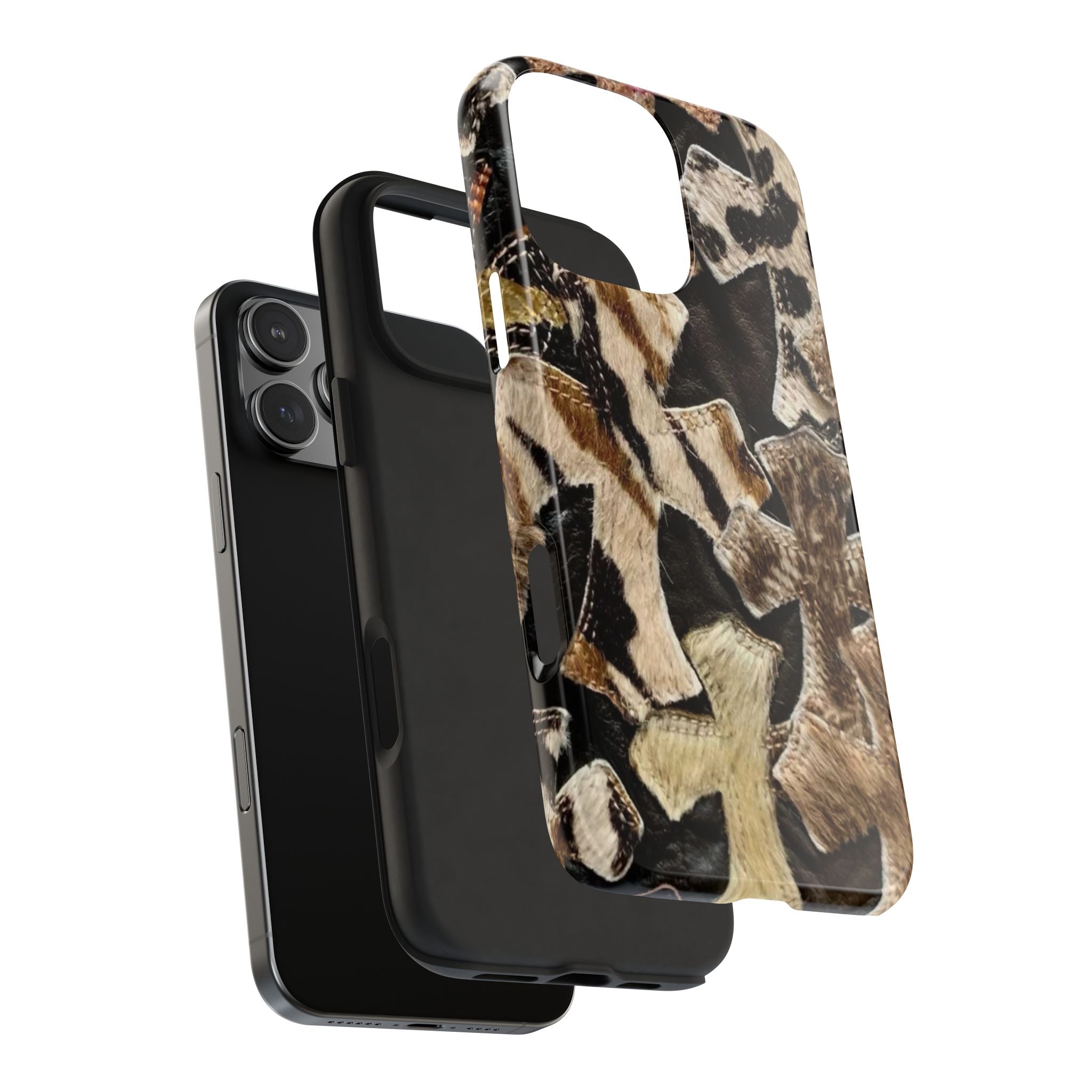 Chrome Heart Inspired Print Phone Case