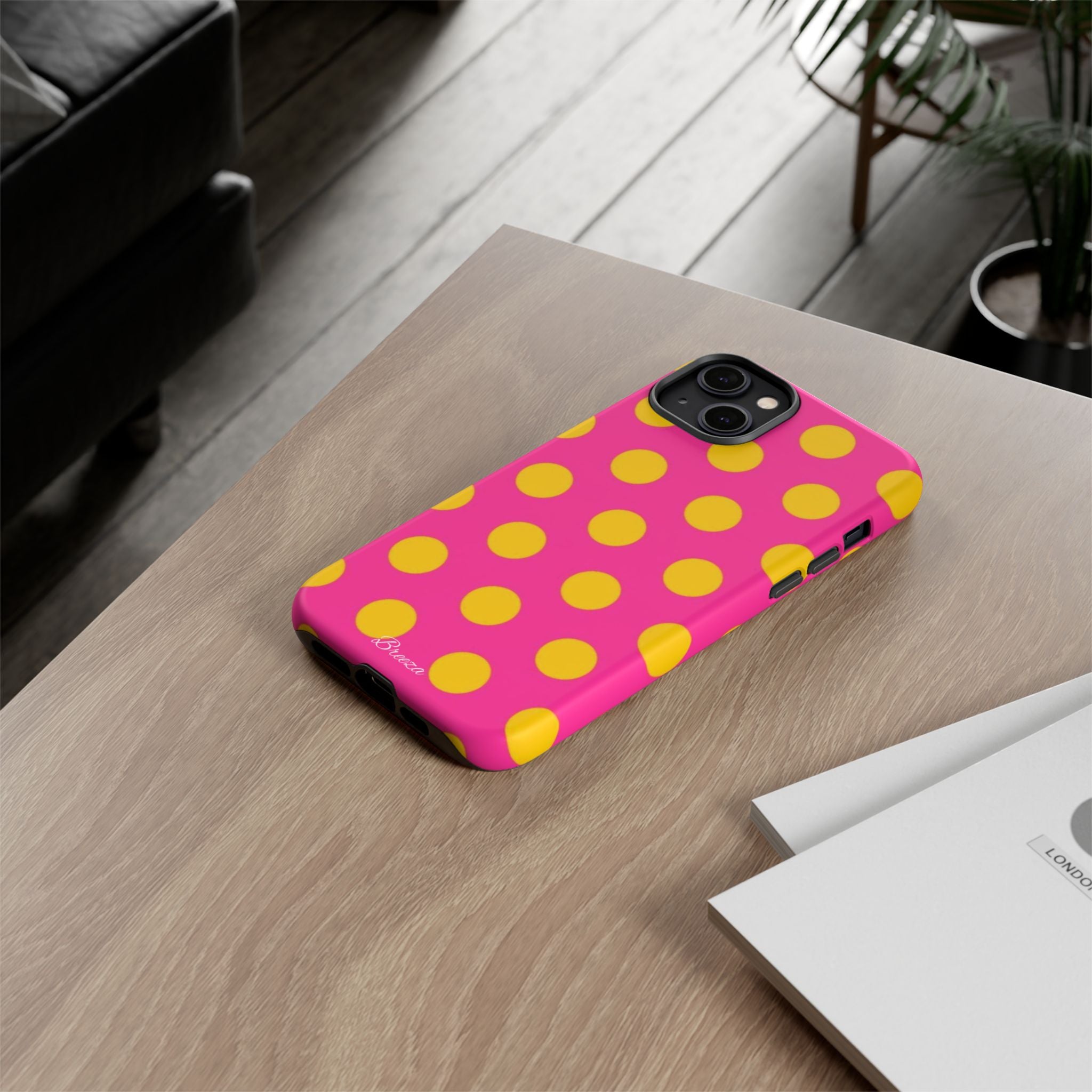 Pink & Yellow Dot Phone Case