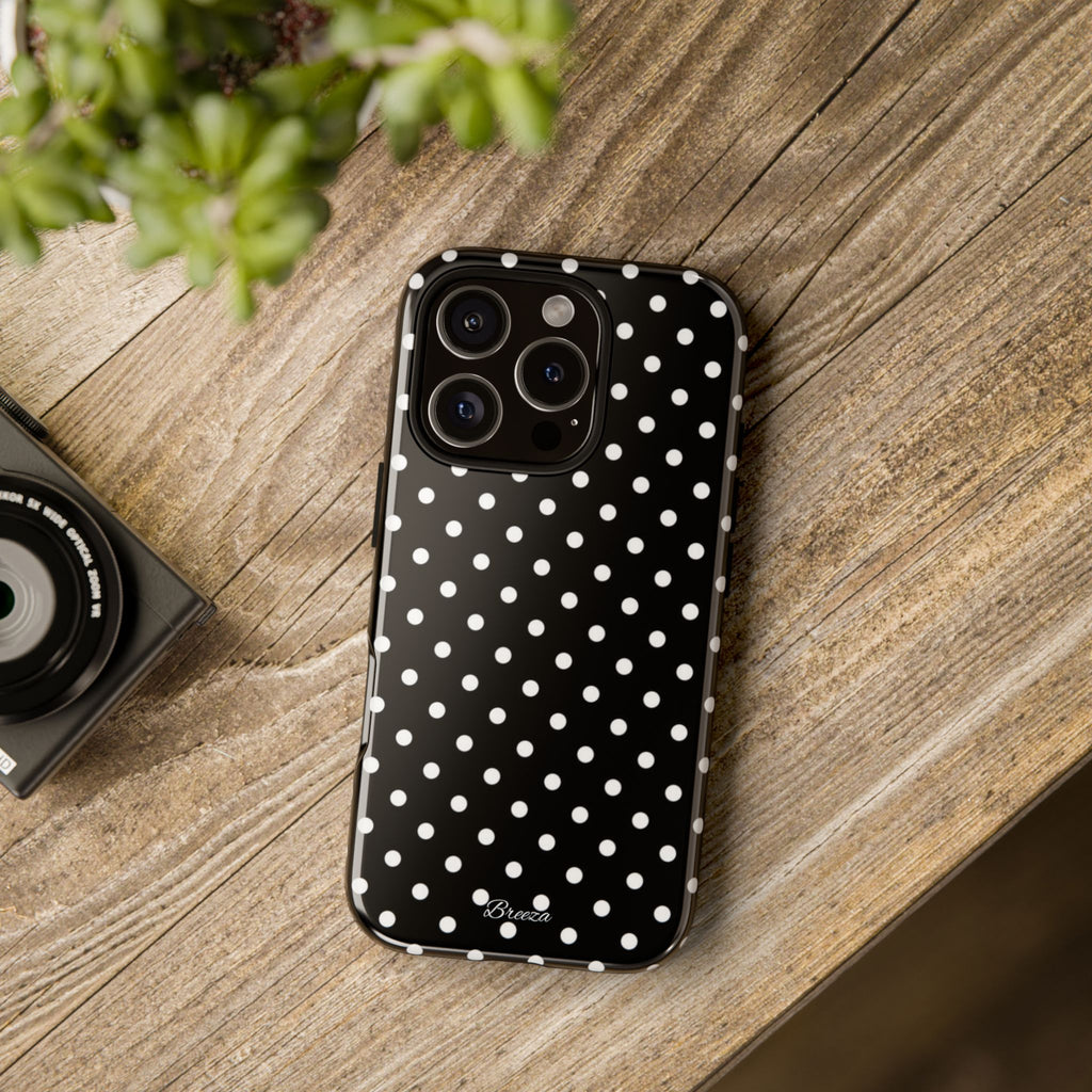 Black & White Polka Dot Phone Case
