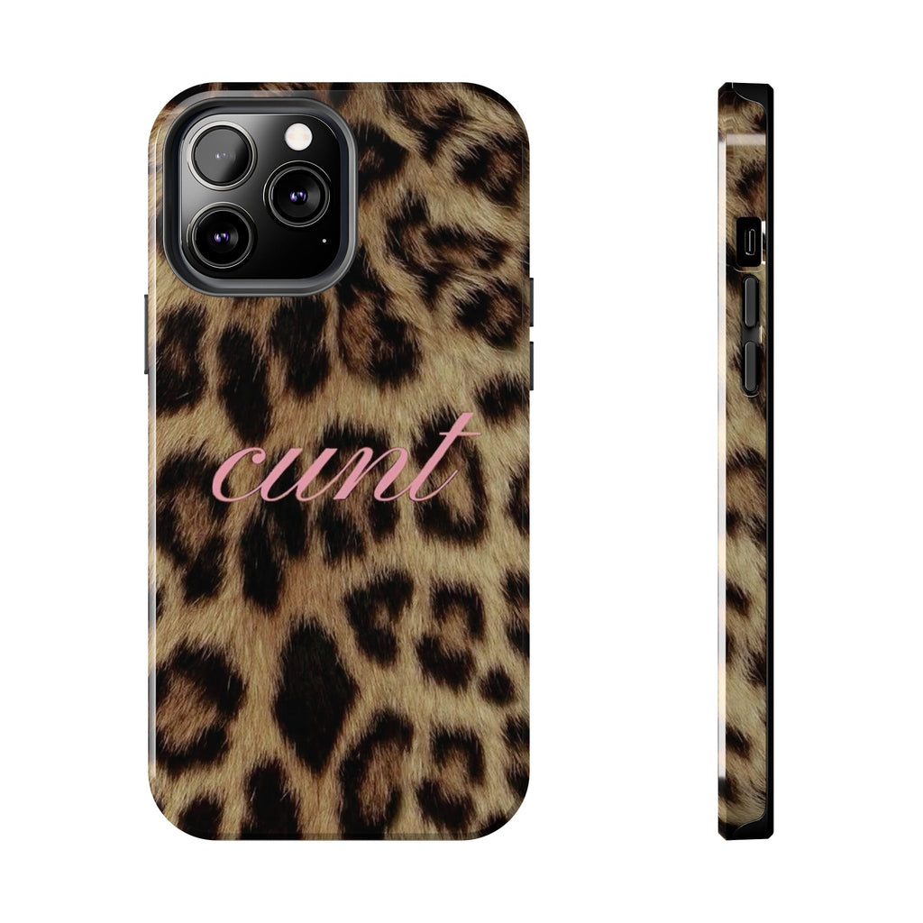 Cunt Leopard Print Phone Case