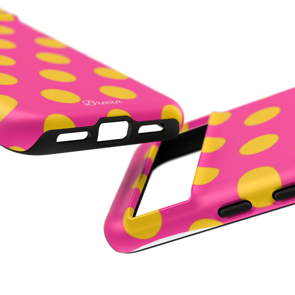 Pink & Yellow Dot Phone Case