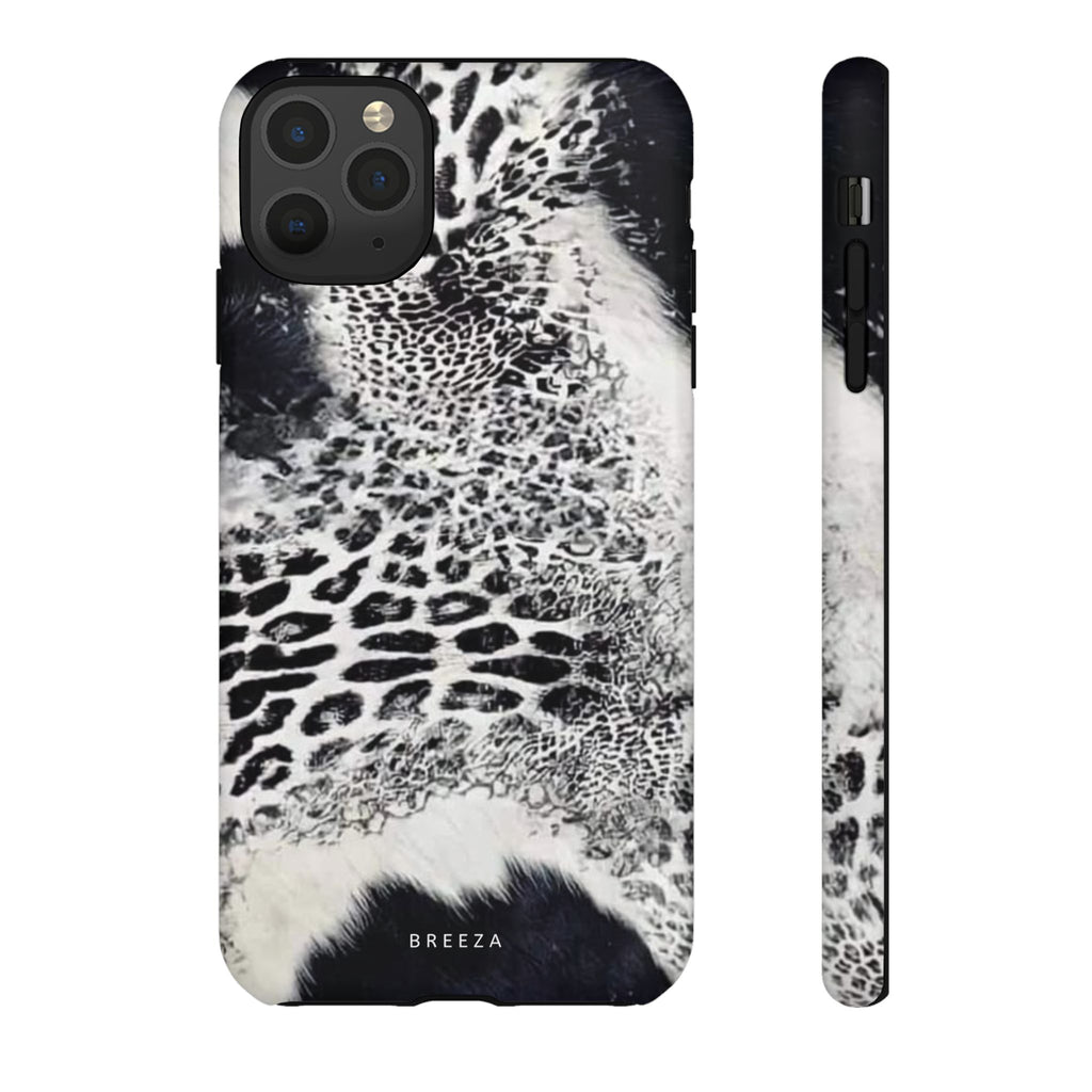 Black & White Leopard Print