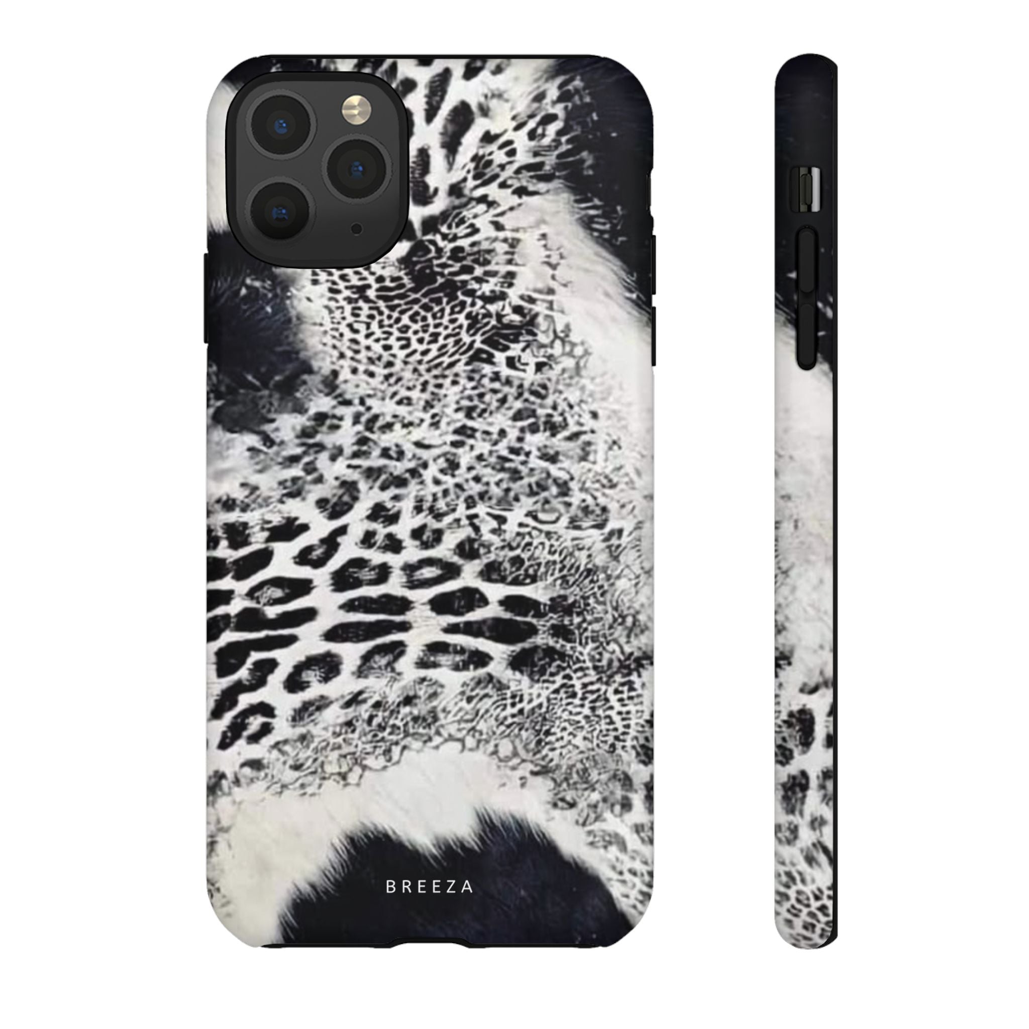 Black & White Leopard Print