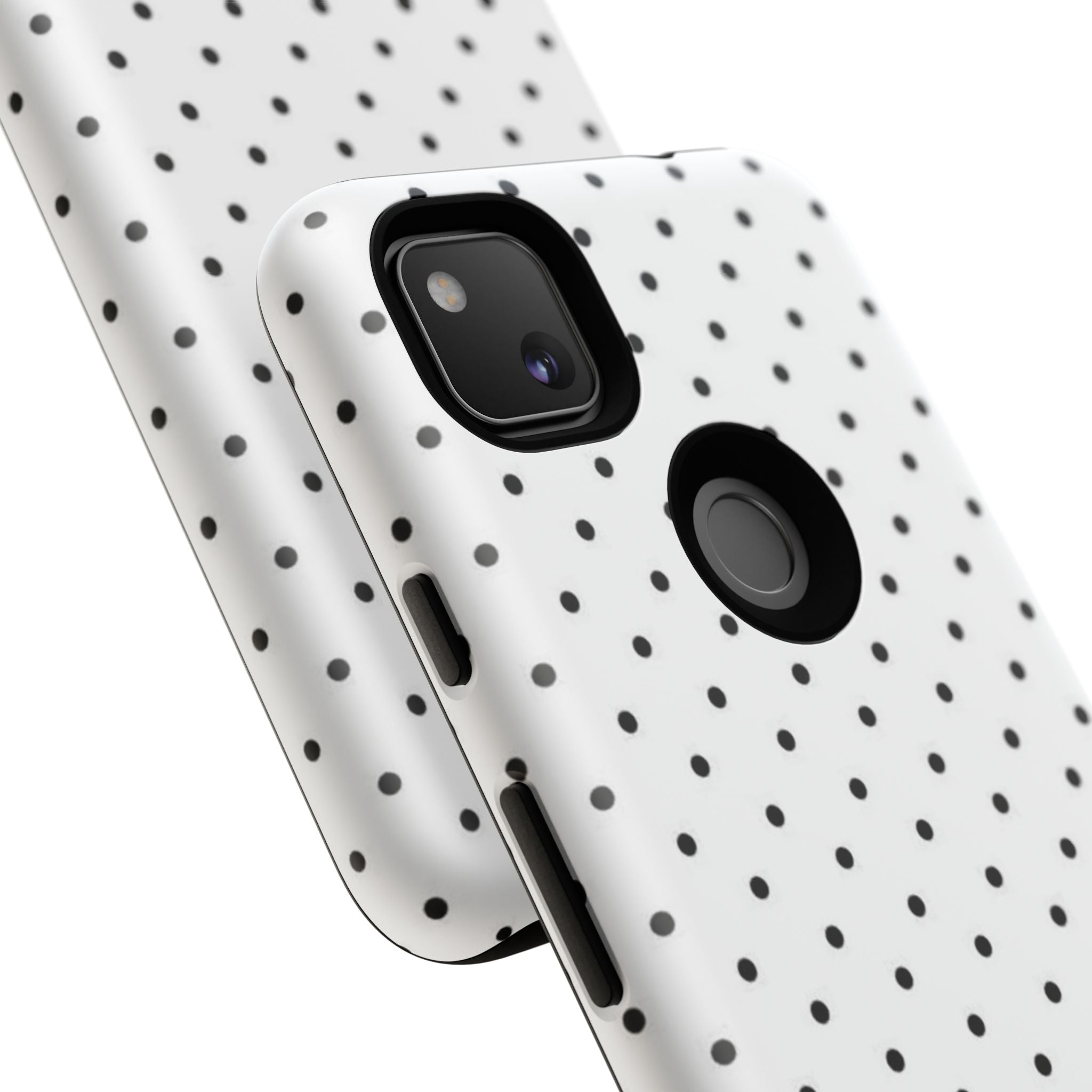 White & Black Polka Dot Phone Case