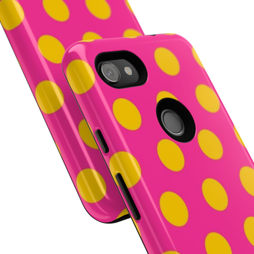 Pink & Yellow Dot Phone Case