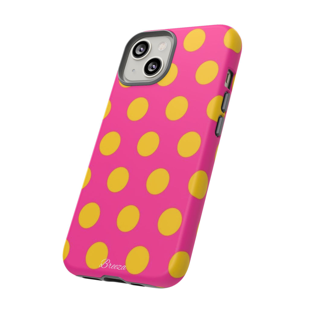 Pink & Yellow Dot Phone Case