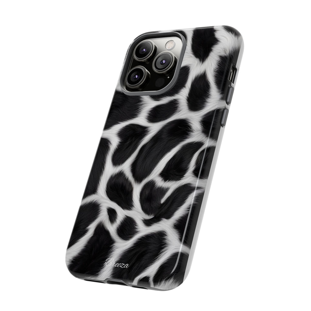 Furry Cow Print Phone Case