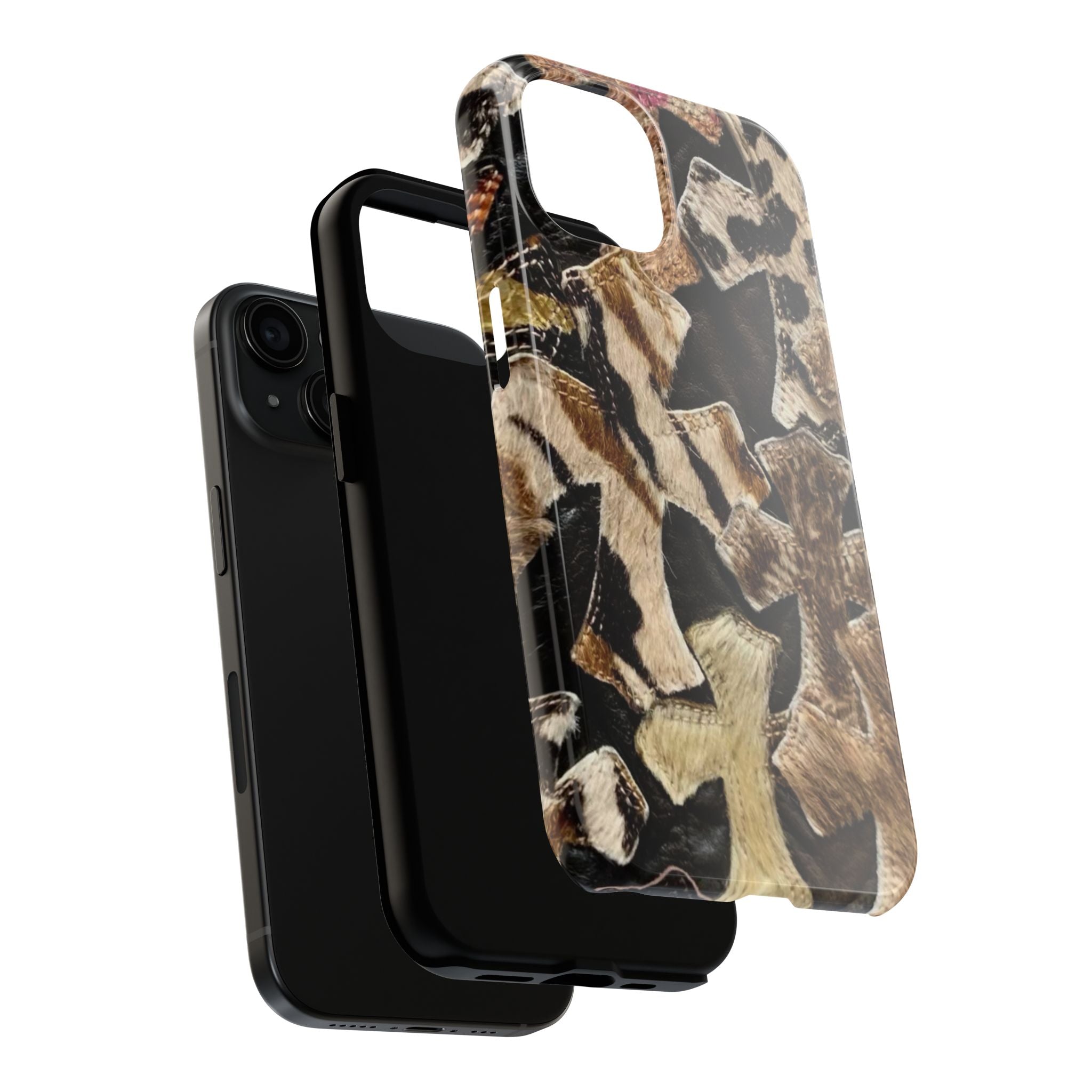 Chrome Heart Inspired Print Phone Case