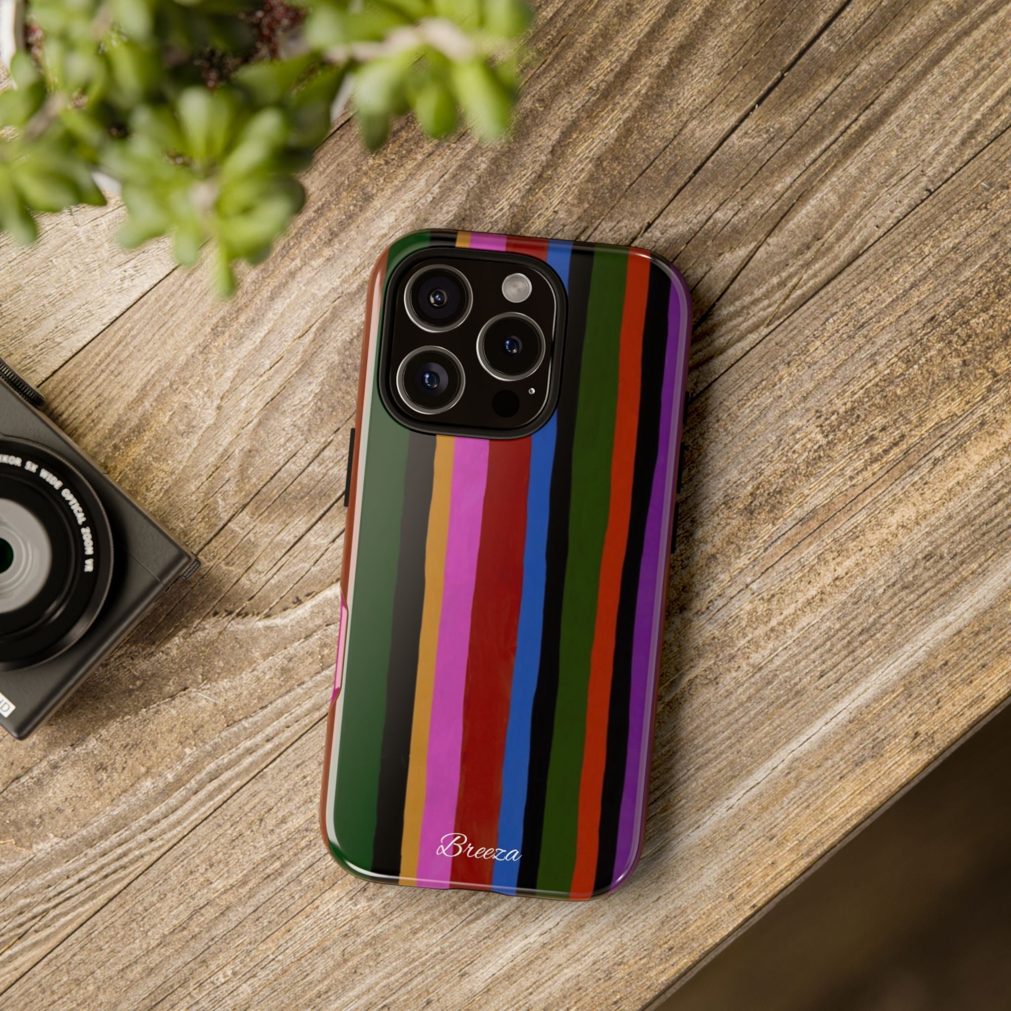 Colorful Striped Phone Case