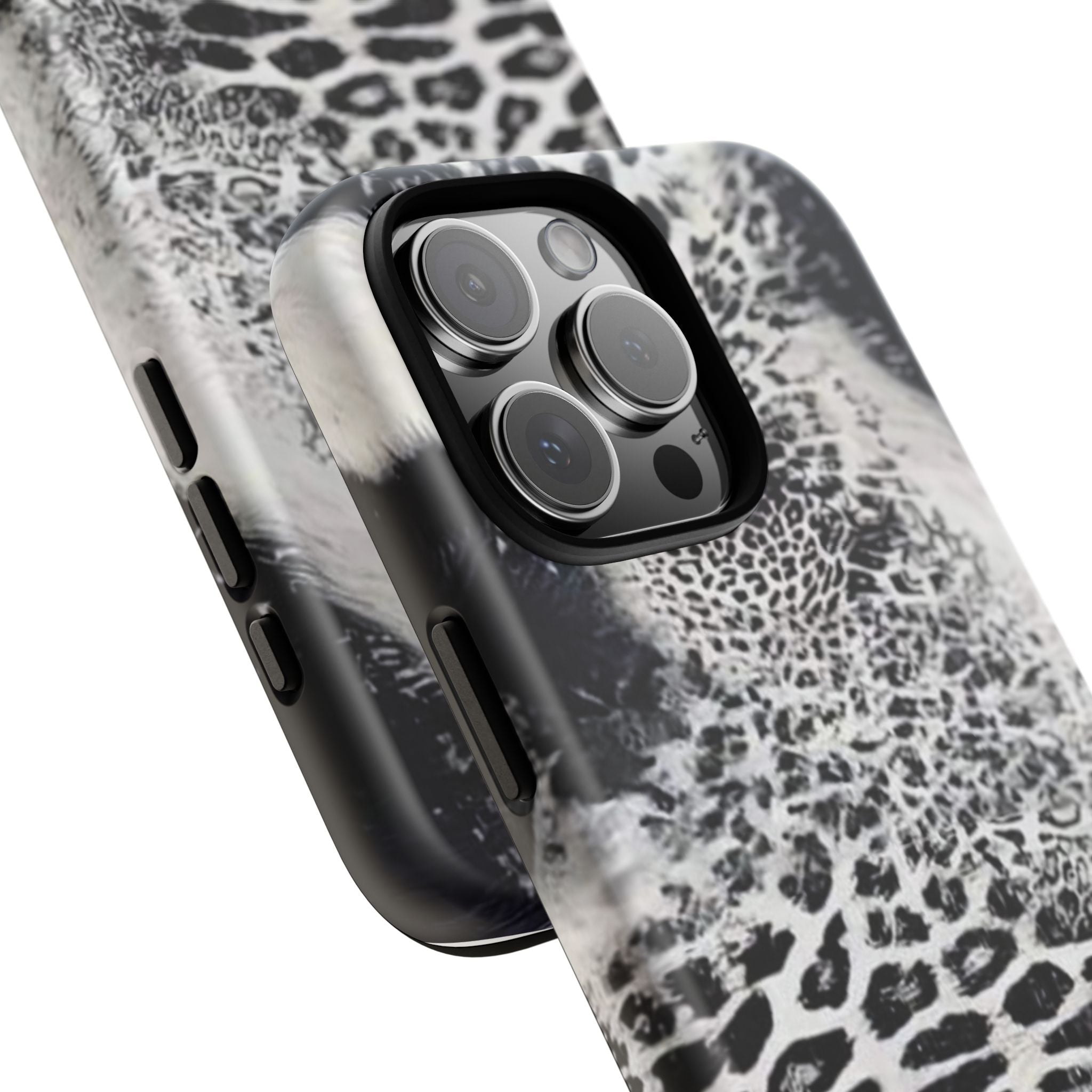 Black & White Leopard Print