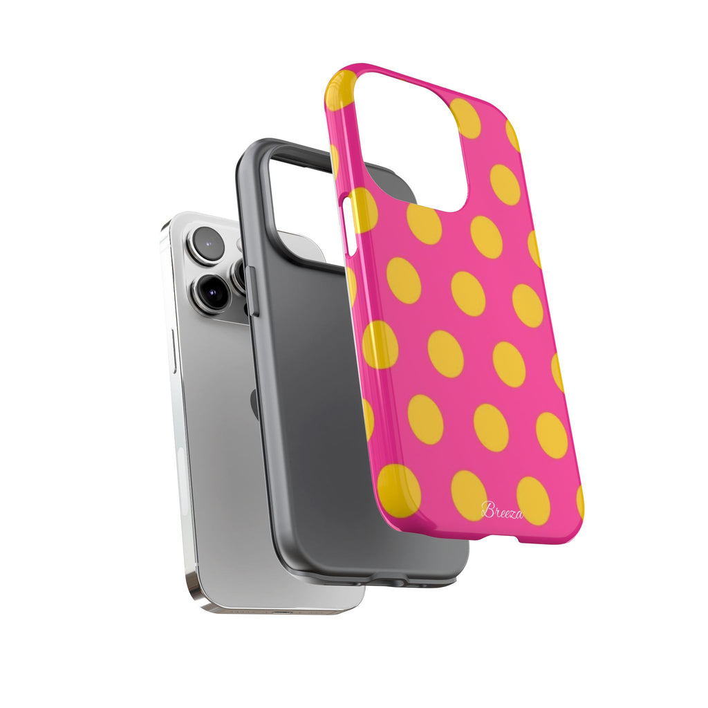 Pink & Yellow Dot Phone Case
