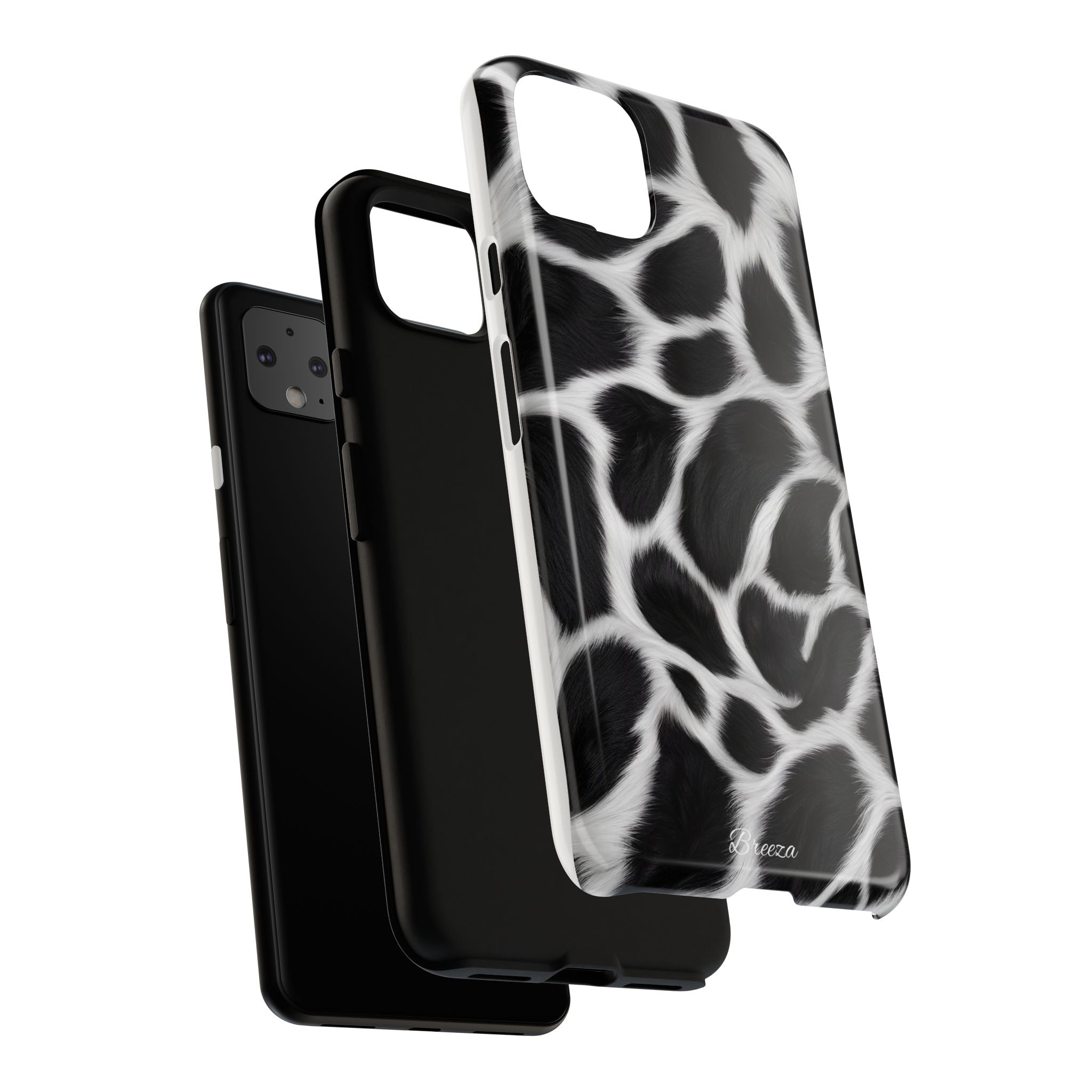 Furry Cow Print Phone Case