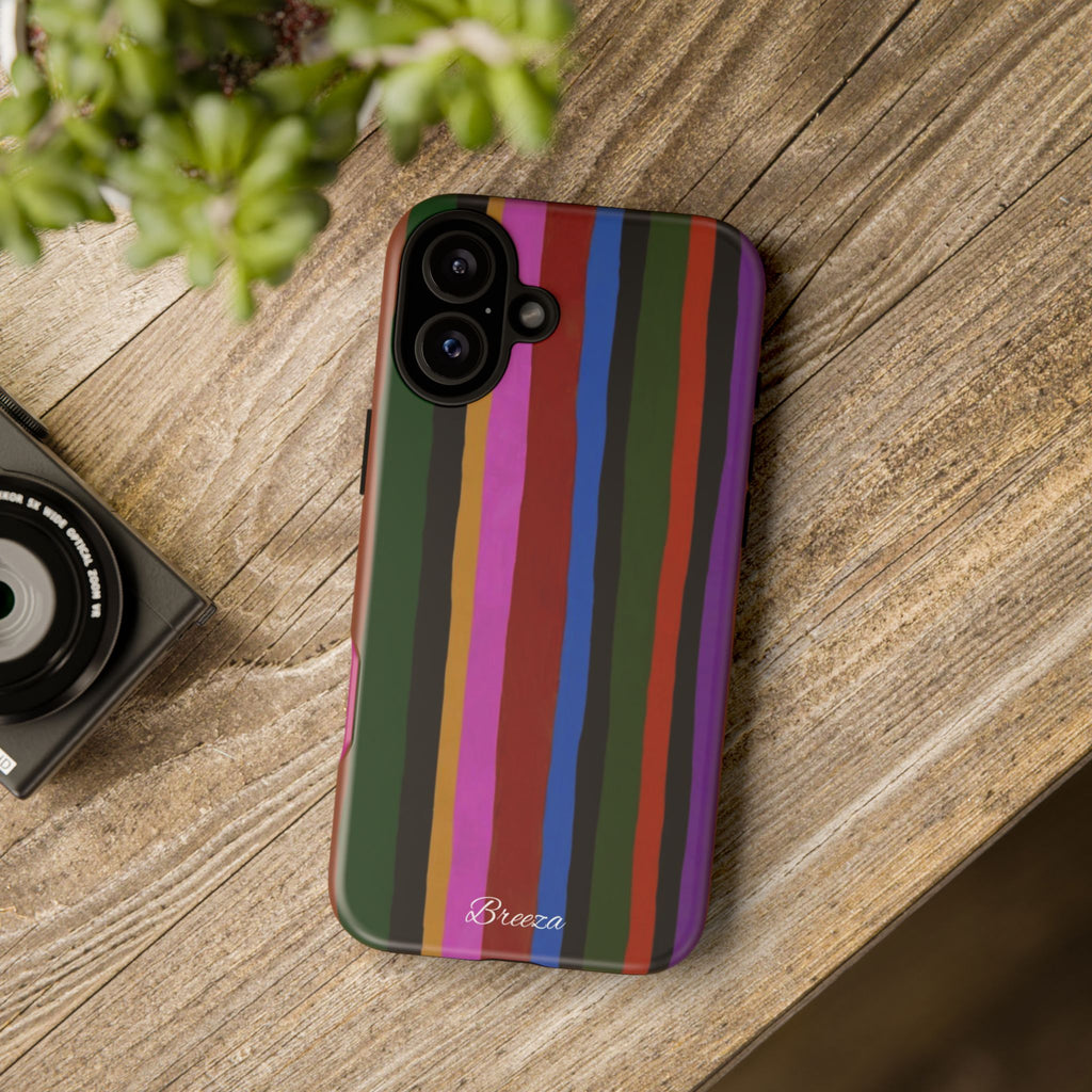 Colorful Striped Phone Case