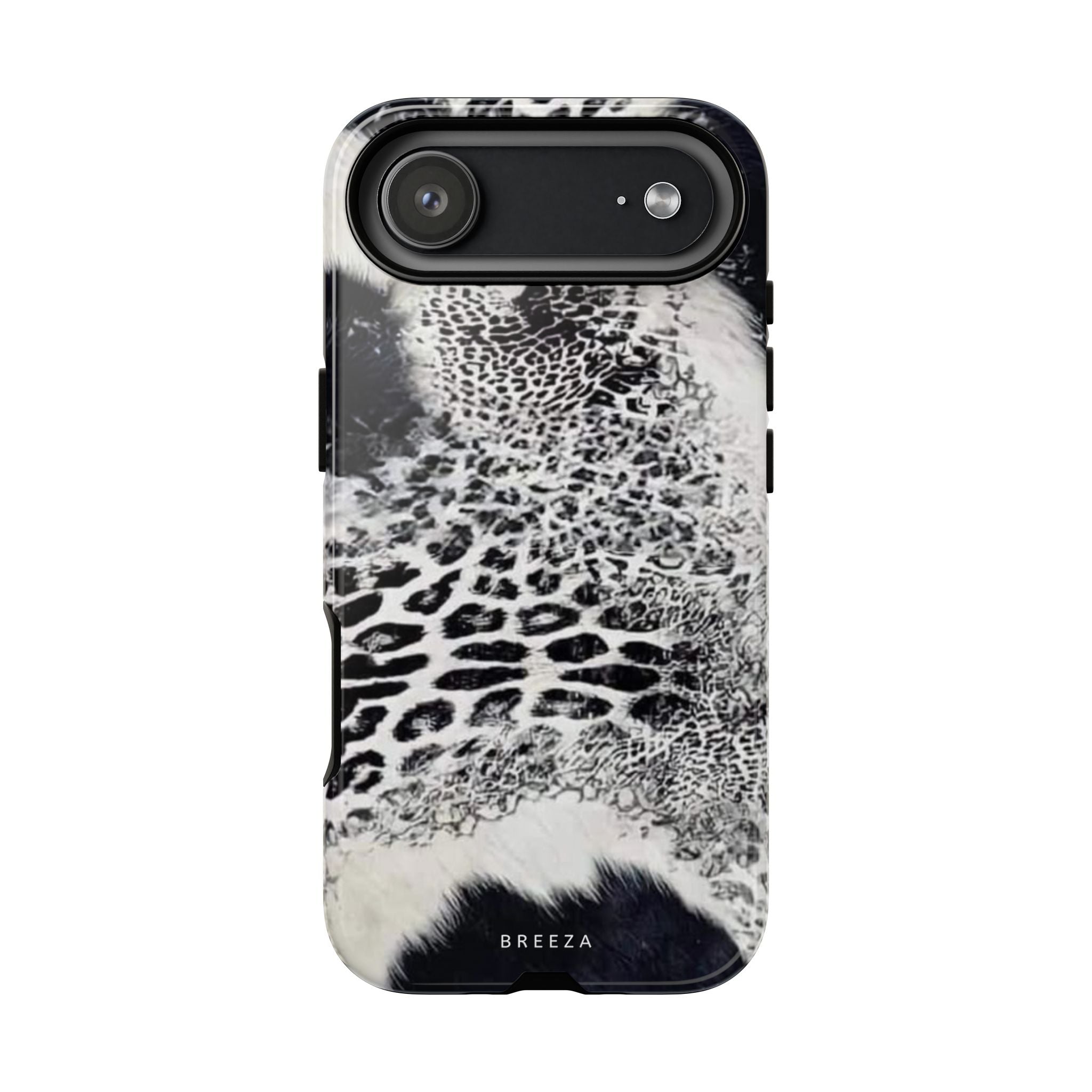 Black & White Leopard Print