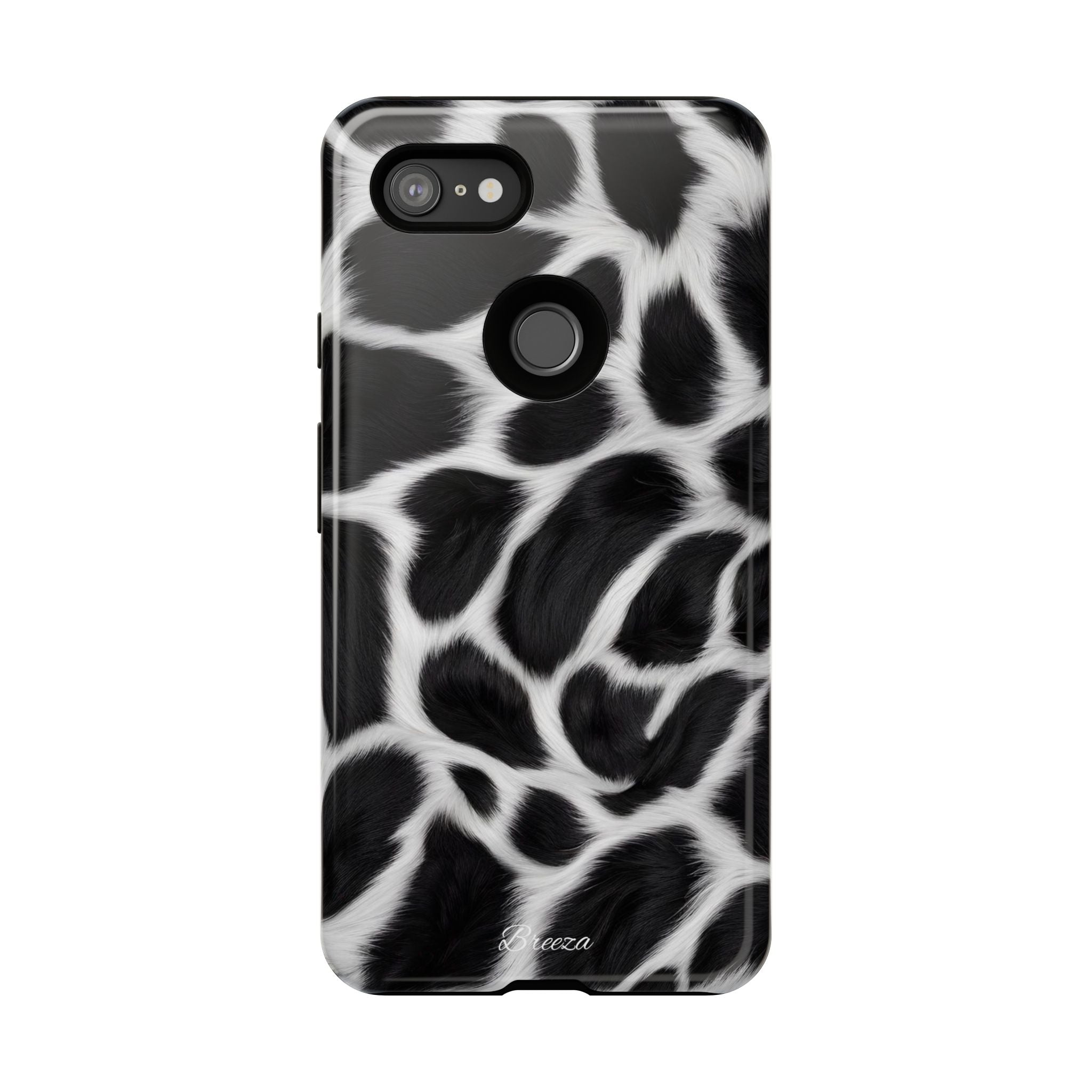 Furry Cow Print Phone Case