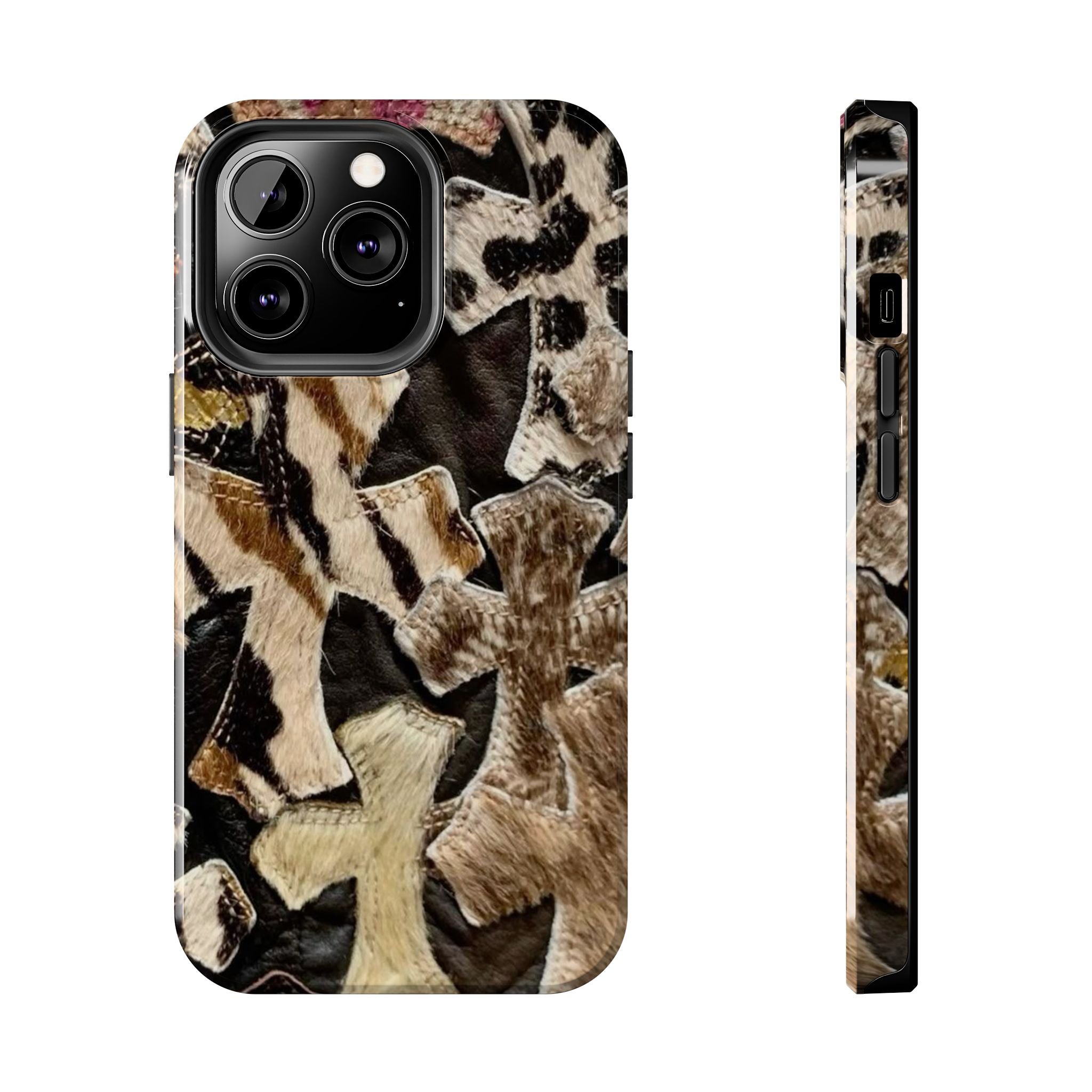 Chrome Heart Inspired Print Phone Case